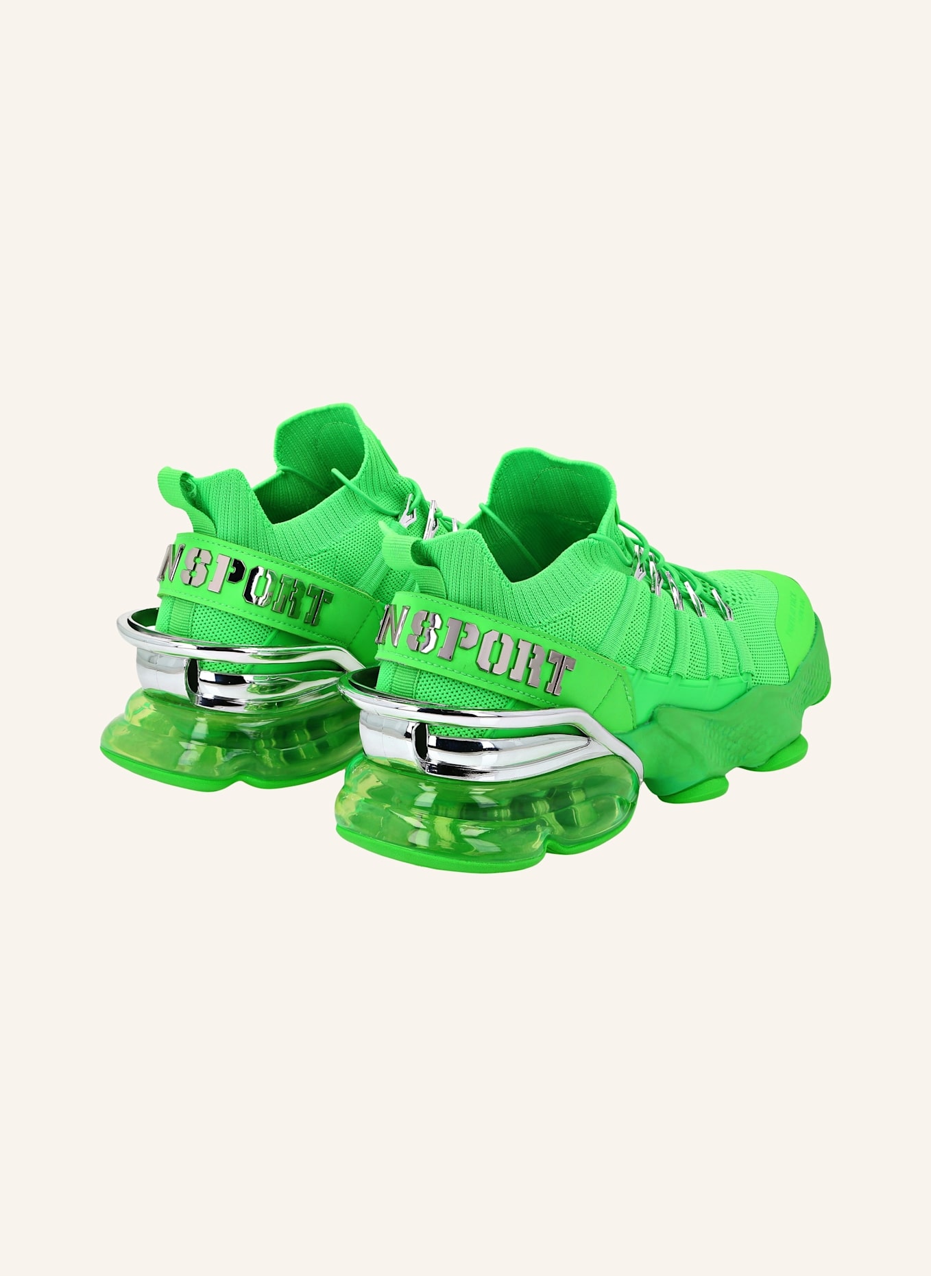 PLEIN SPORT Runner Sneaker TIGER ATTACK//GEN.X.04: GRÜN