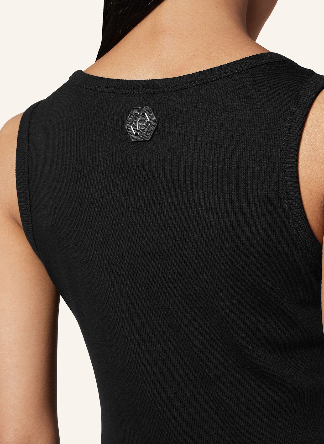 PHILIPP PLEIN Tanktop HEXAGON: SCHWARZ