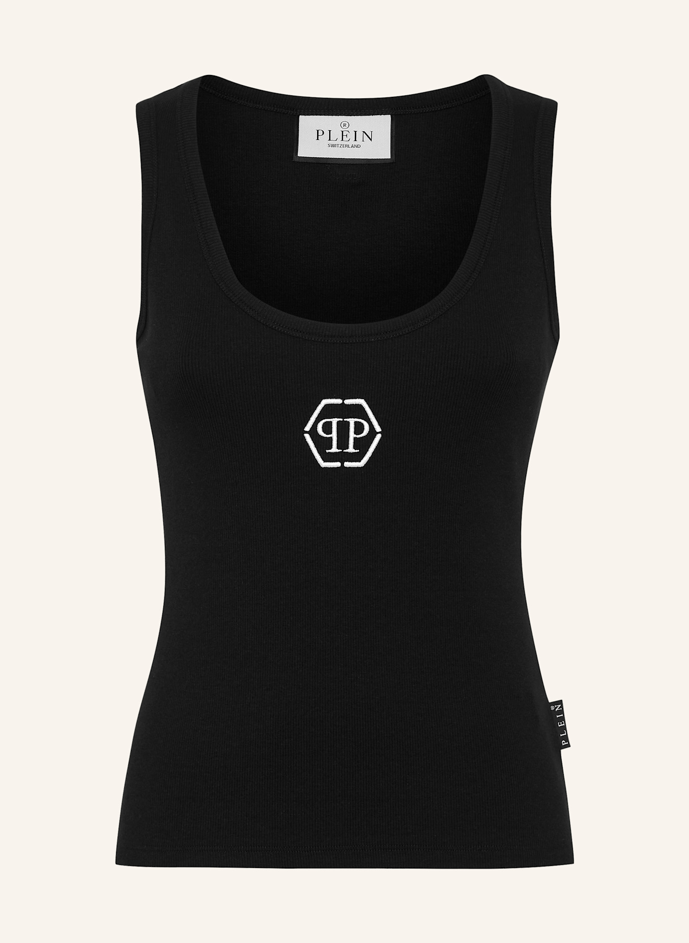 PHILIPP PLEIN Tanktop HEXAGON: SCHWARZ