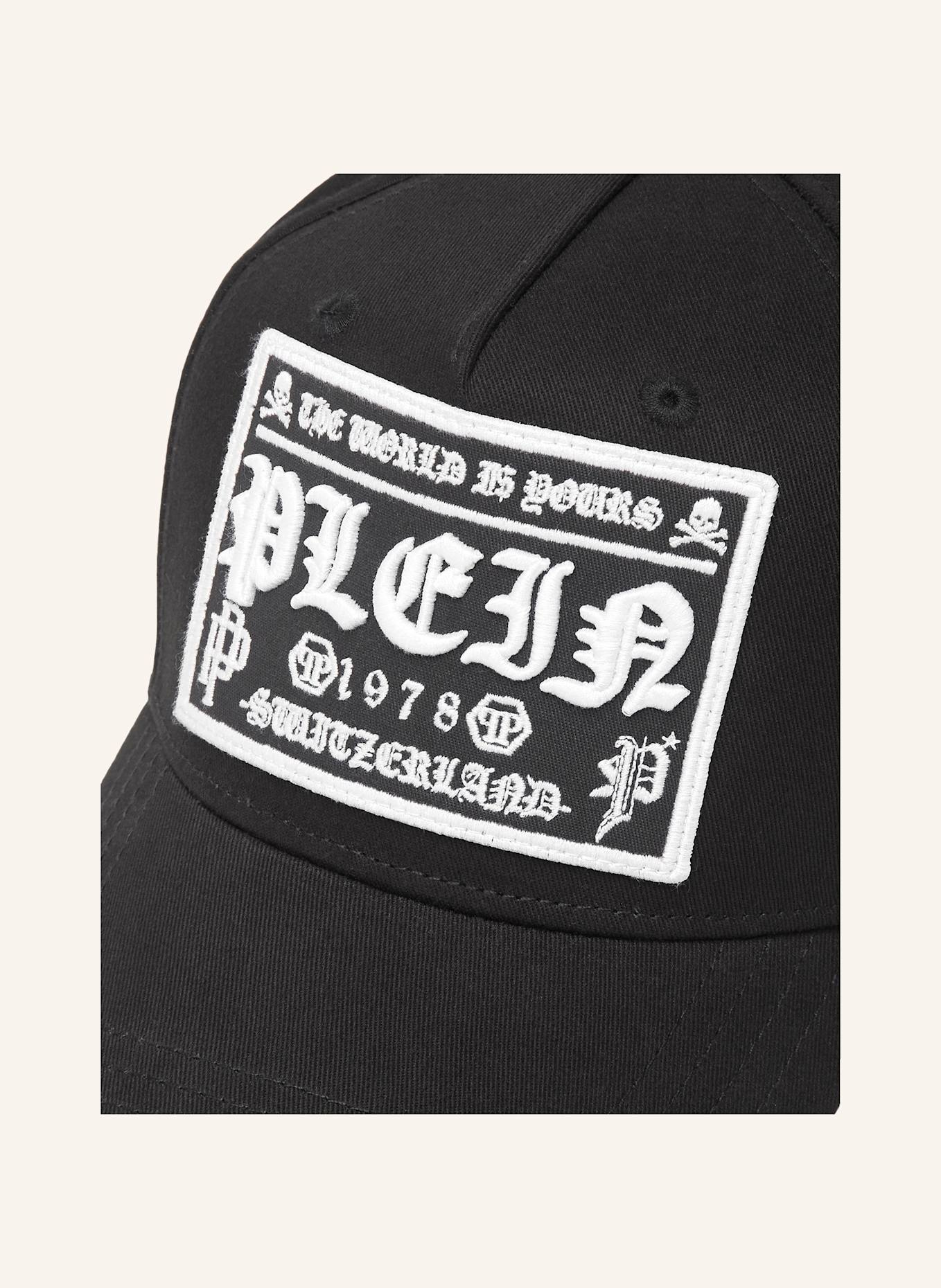 PHILIPP PLEIN Baseballkappe GOTHIC PLEIN: SCHWARZ