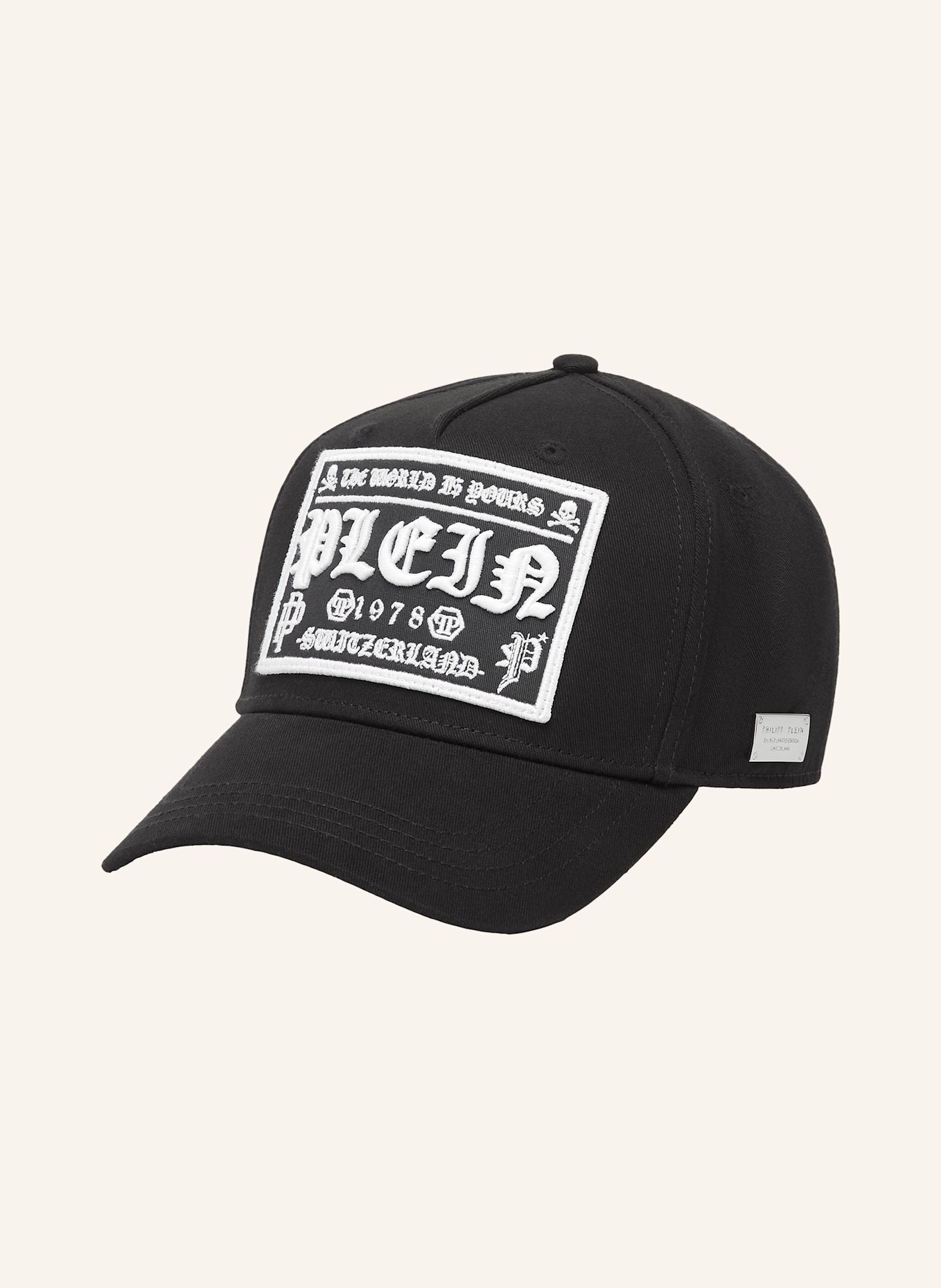 PHILIPP PLEIN Baseballkappe GOTHIC PLEIN: SCHWARZ