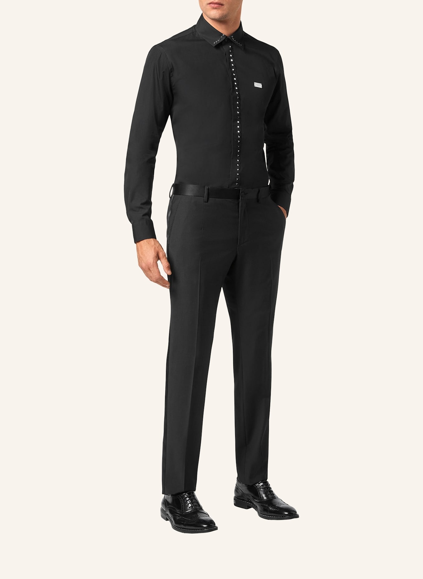 PHILIPP PLEIN Lange Hosen: SCHWARZ