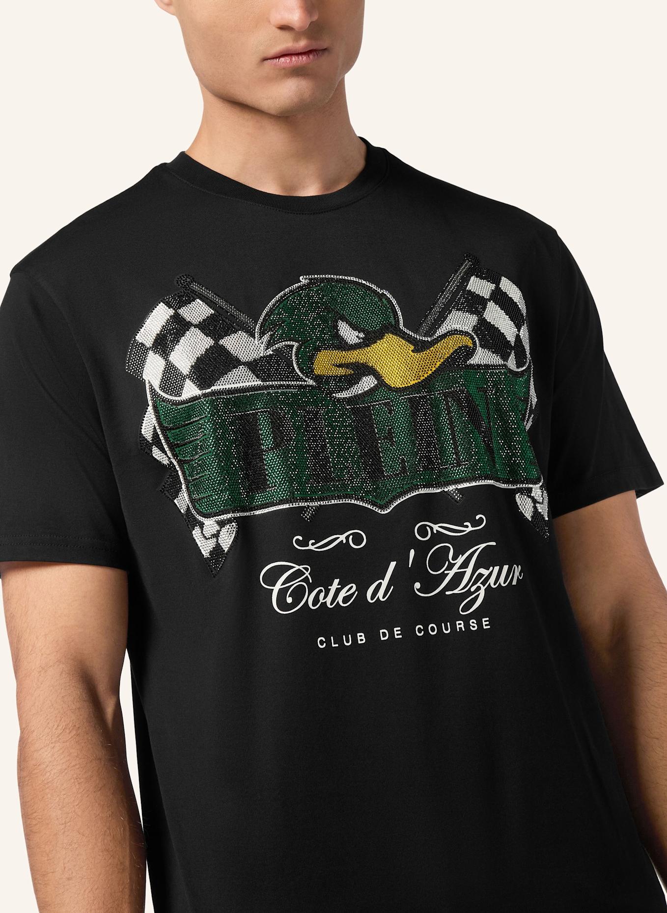 PHILIPP PLEIN T-Shirt Rundhalsausschnitt Ss DUCK: SCHWARZ