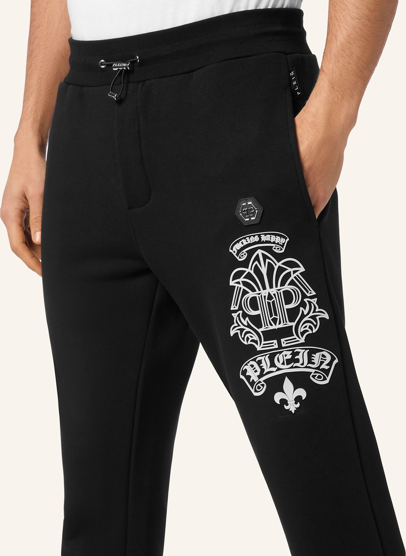 PHILIPP PLEIN Jogginghosen: SCHWARZ