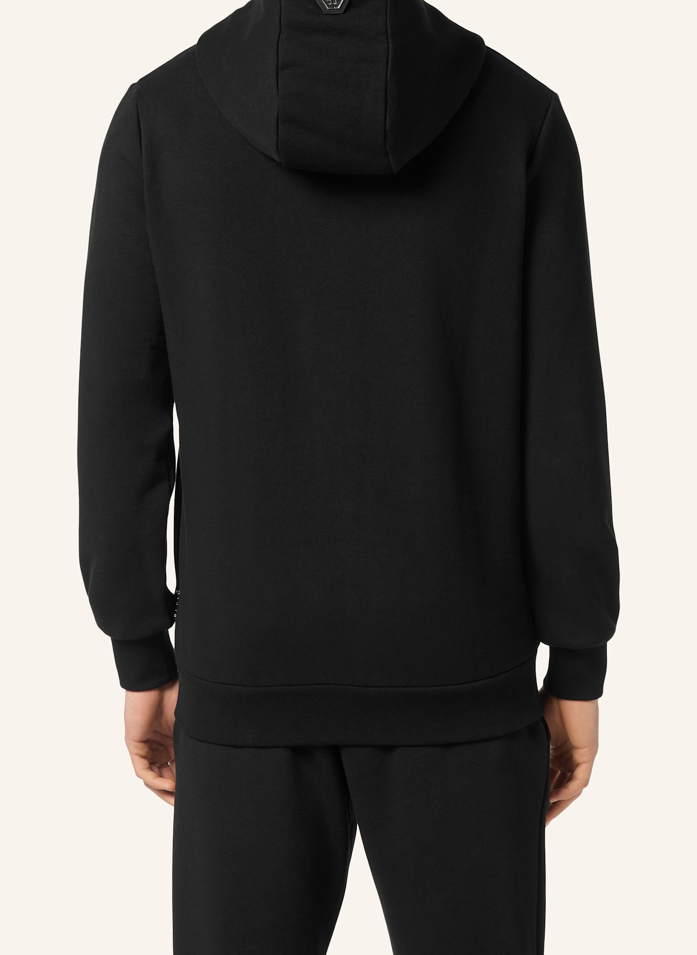 PHILIPP PLEIN Jogging-Jacke: SCHWARZ