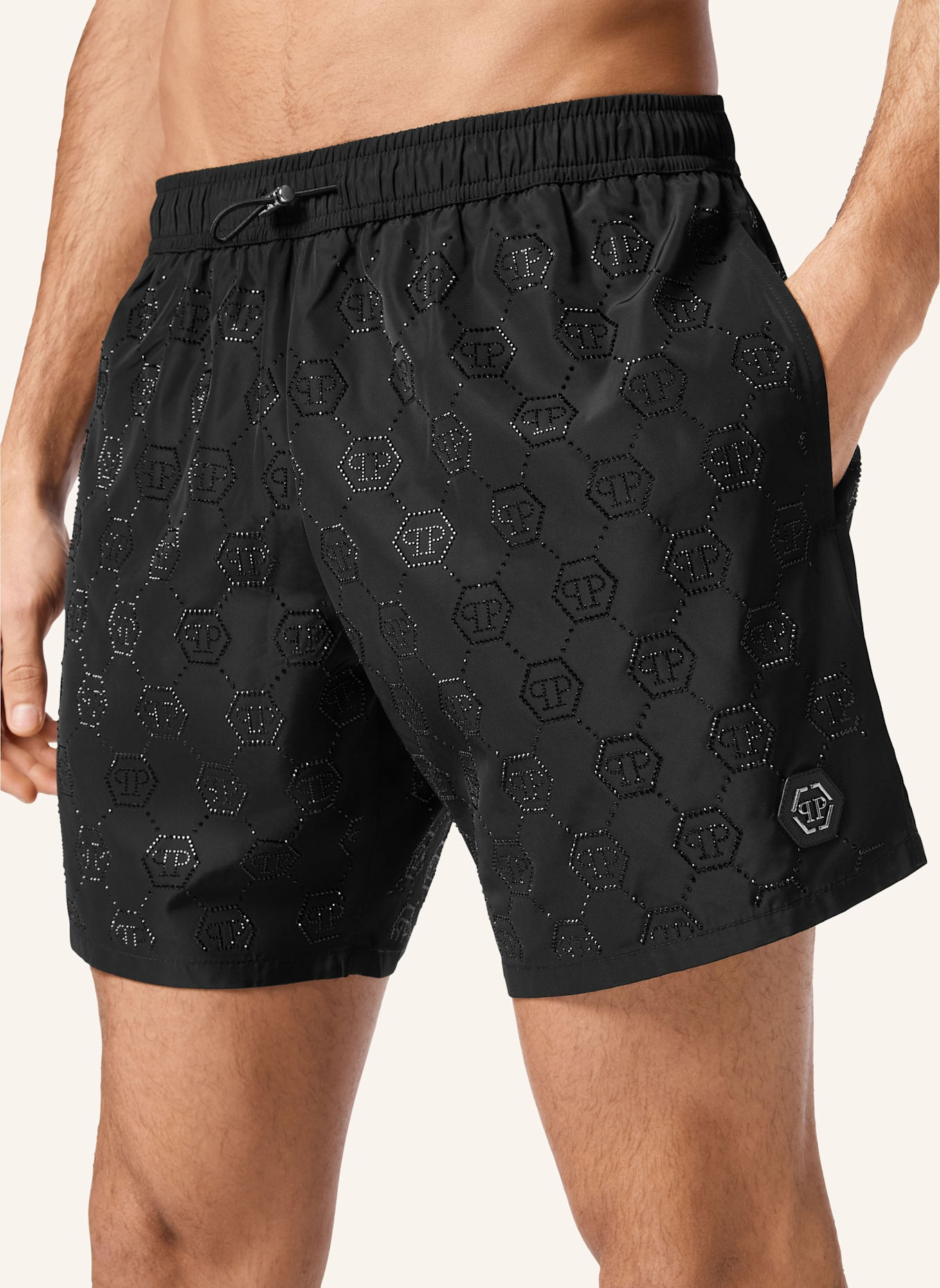 PHILIPP PLEIN Kurze Hosen: SCHWARZ
