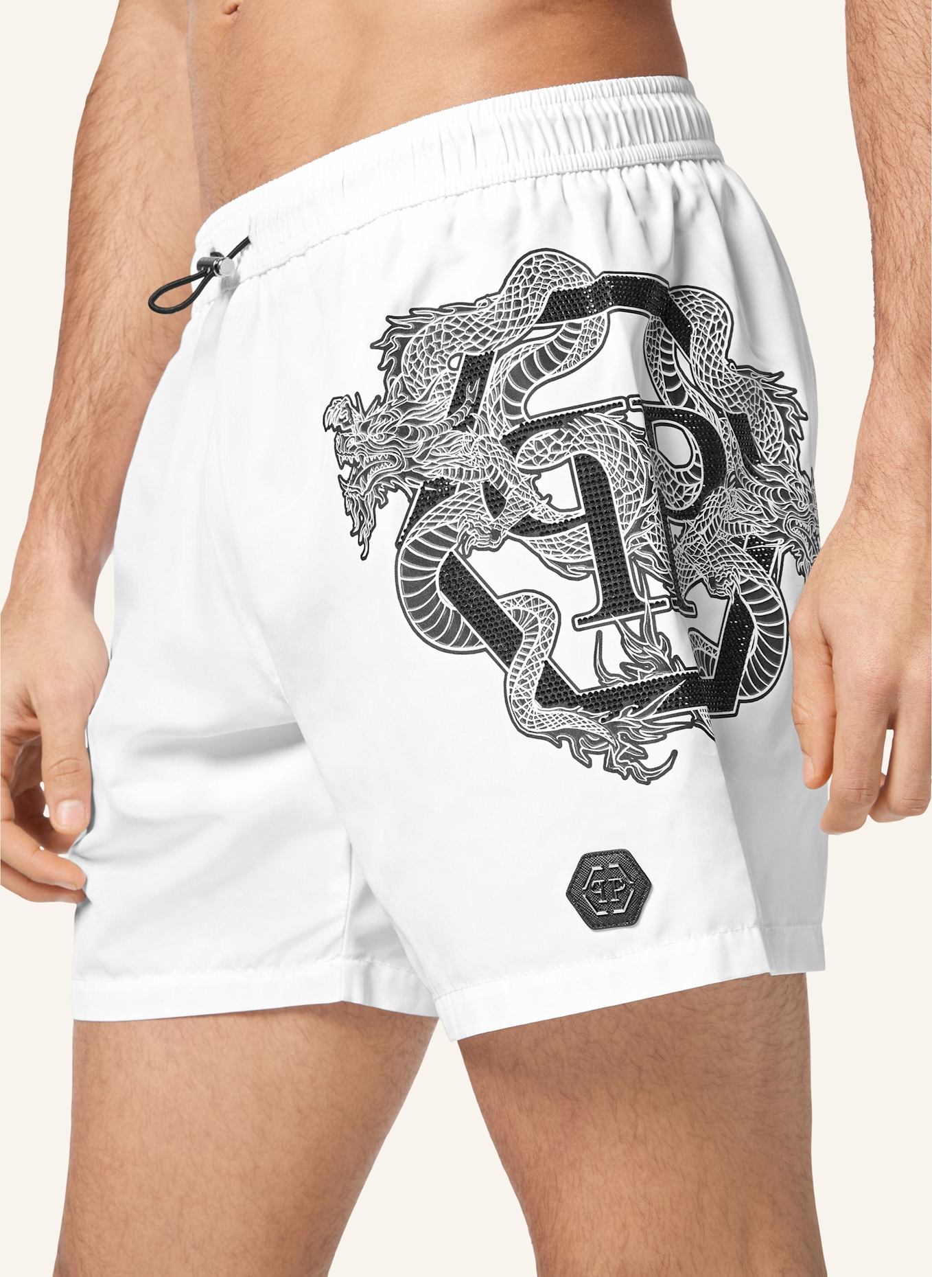 PHILIPP PLEIN Kurze Hosen DRAGON: WEISS