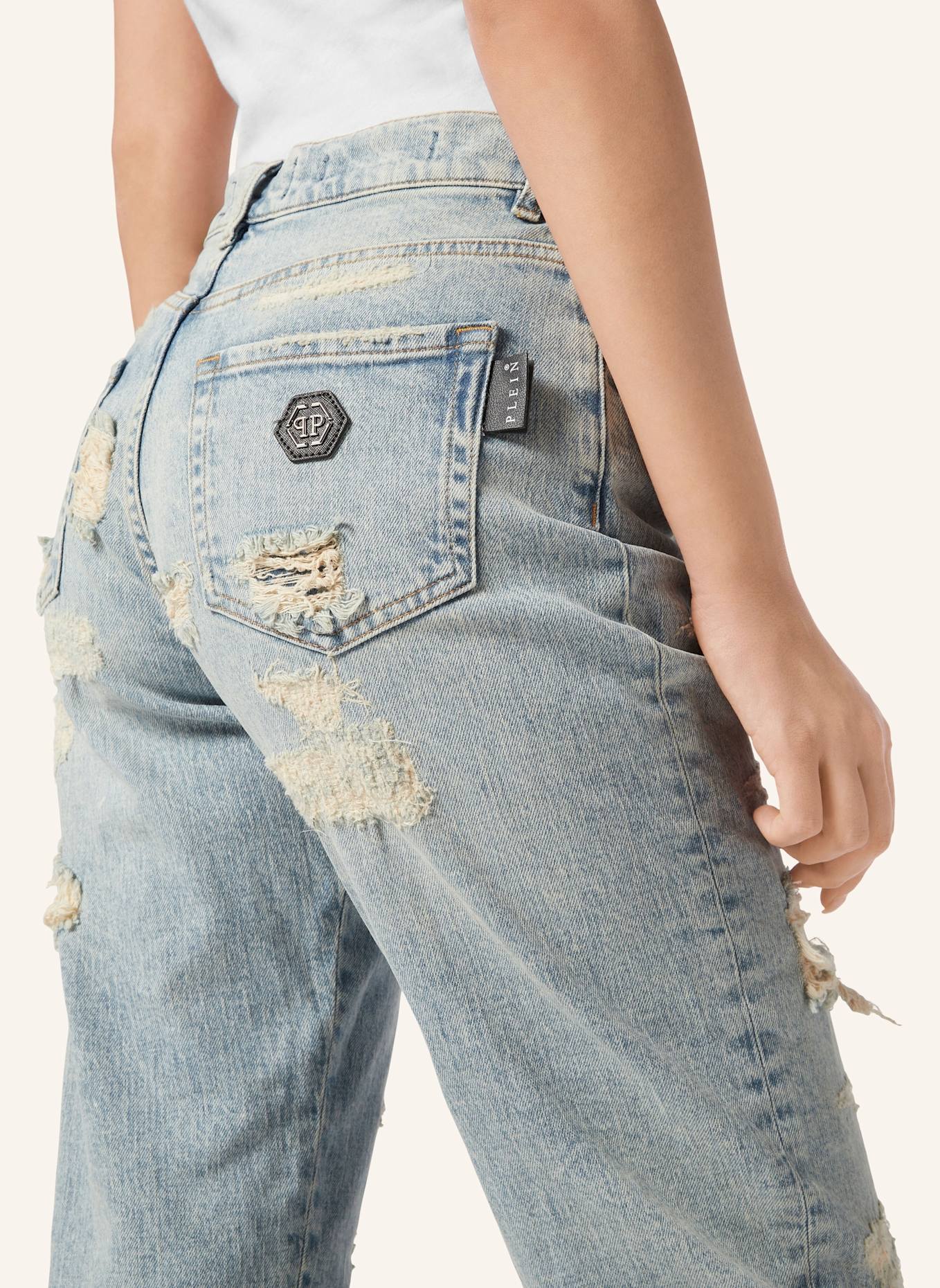 PHILIPP PLEIN Jeans Mom Fit: BLAU