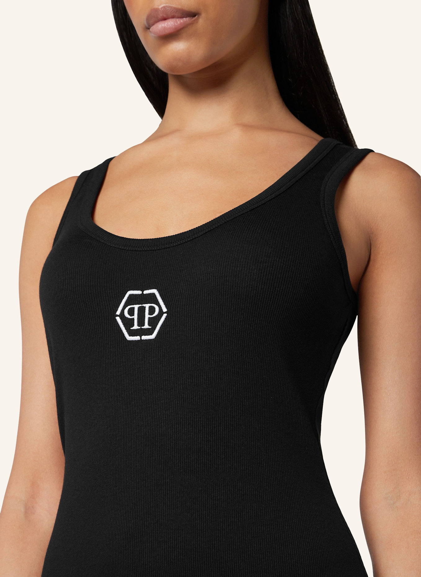 PHILIPP PLEIN T-Shirt Kurze Kleider: SCHWARZ