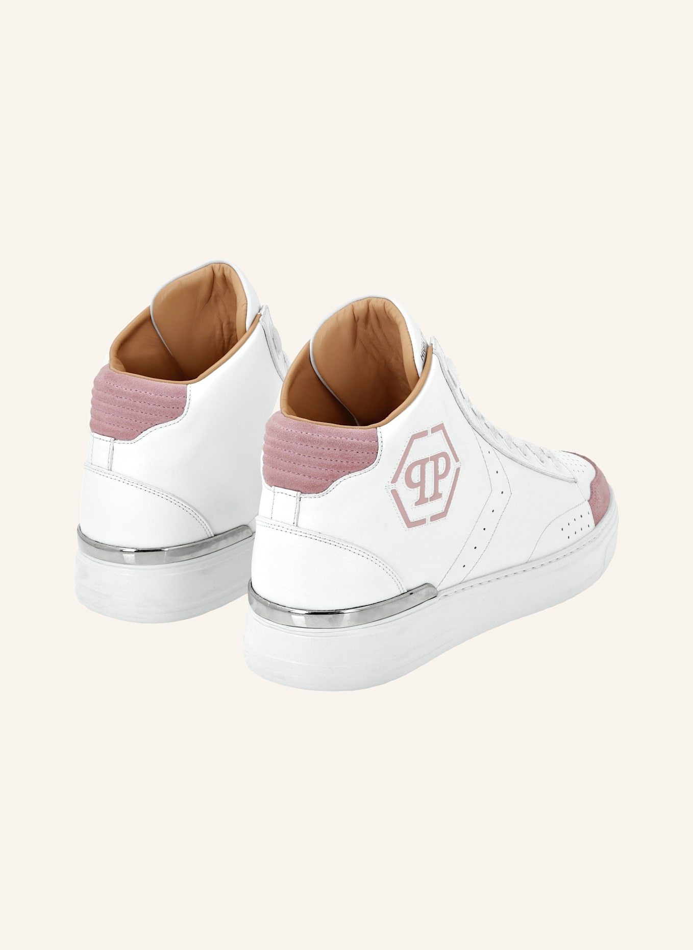 PHILIPP PLEIN Mid-Top Turnschuhe HEXAGON: ROSA