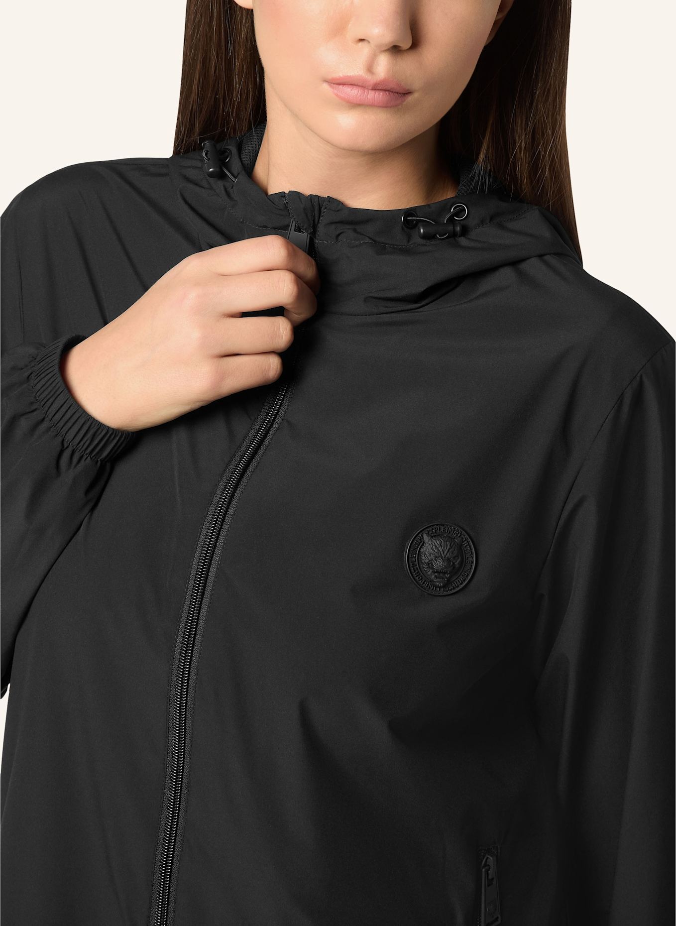 PLEIN SPORT Sweatjacke: SCHWARZ