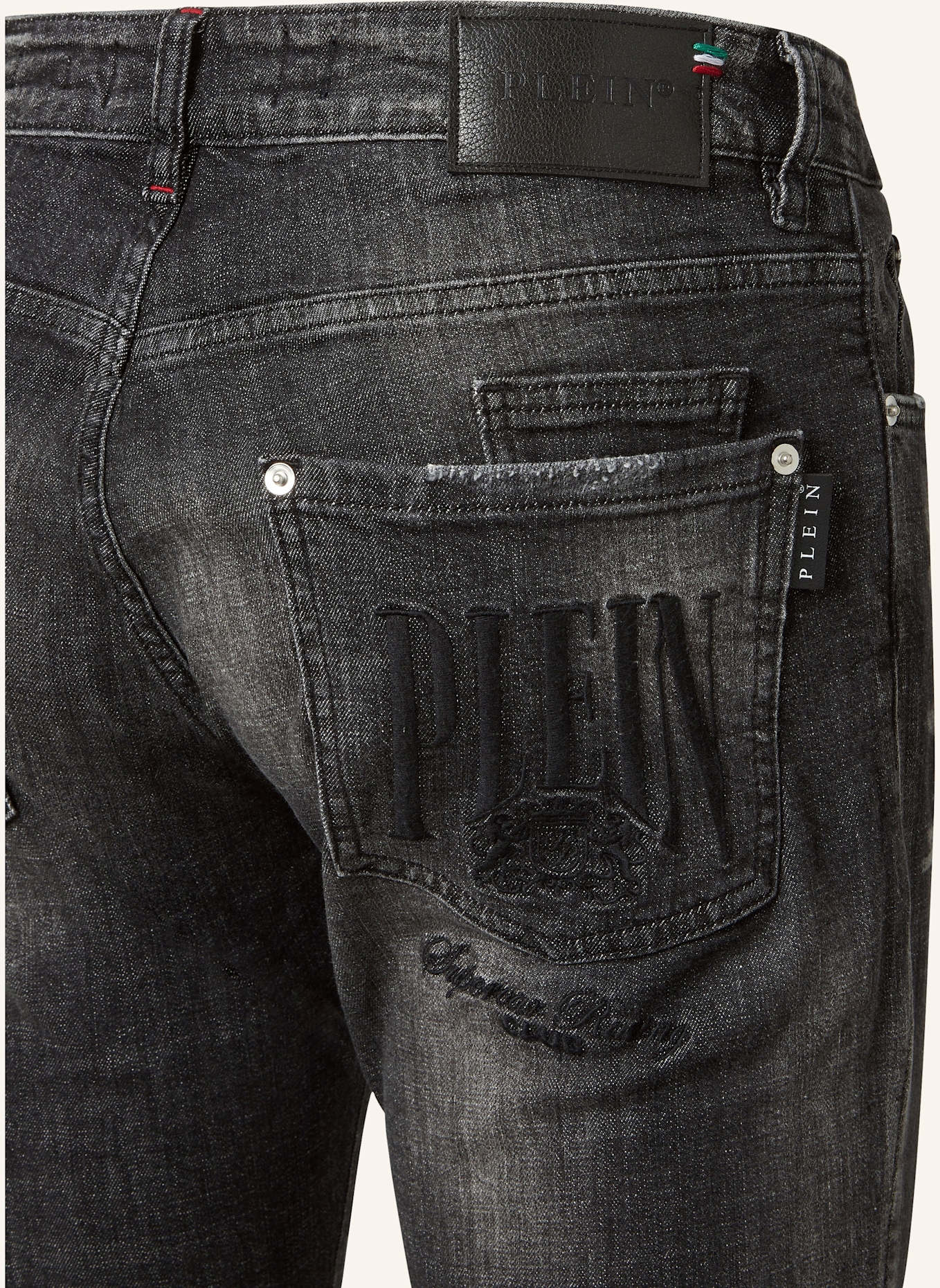 PHILIPP PLEIN Supergerader Schnitt RACING: GRAU