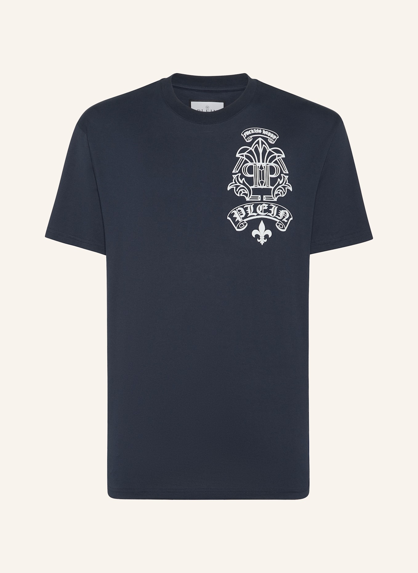 PHILIPP PLEIN T-Shirt Rundhalsausschnitt TATTOO: DUNKELBLAU