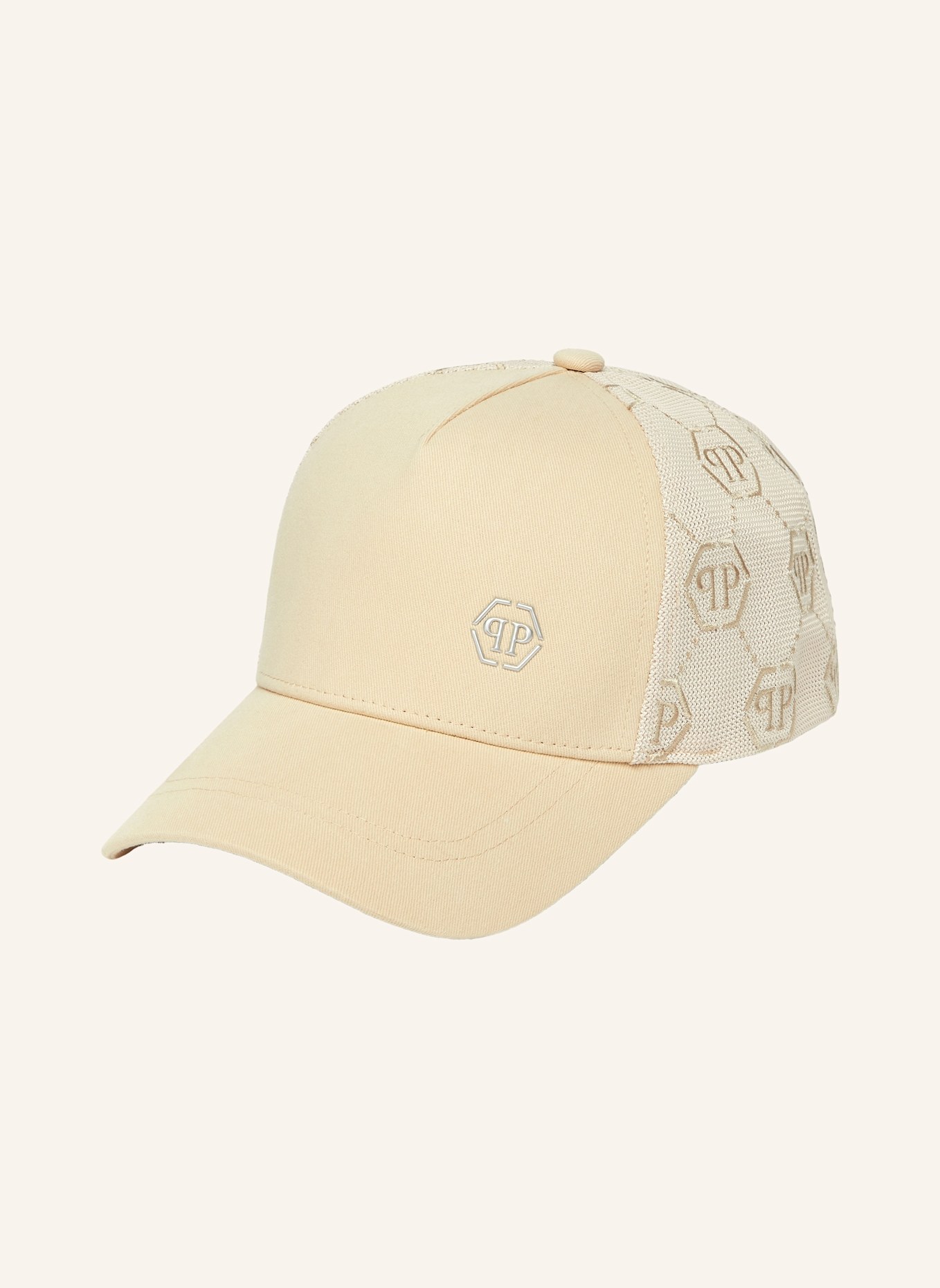 PHILIPP PLEIN Baseballkappe HEXAGON: BEIGE
