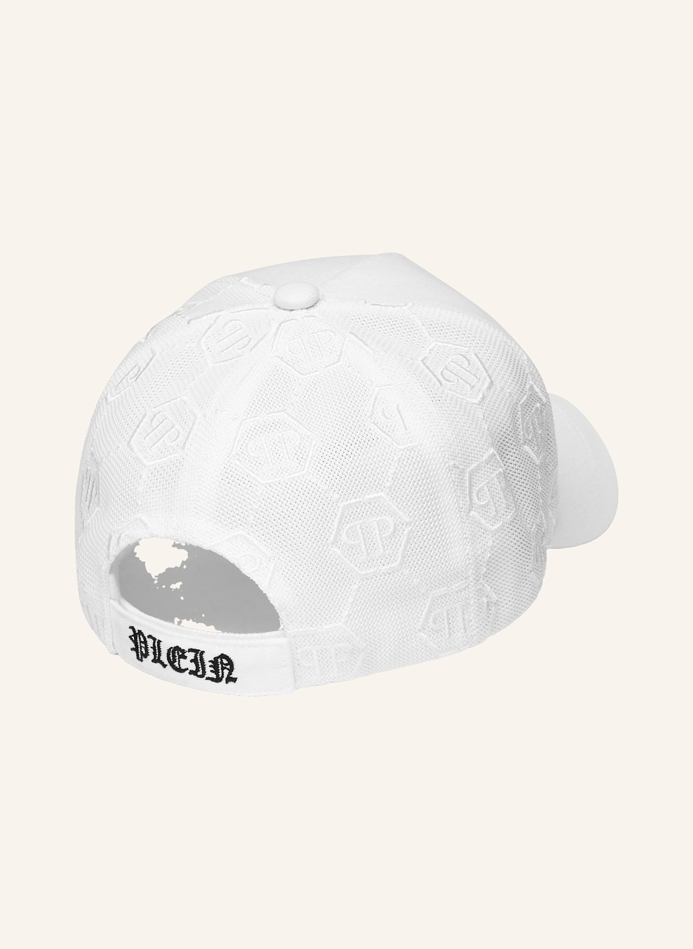 PHILIPP PLEIN Baseballkappe HEXAGON: WEISS