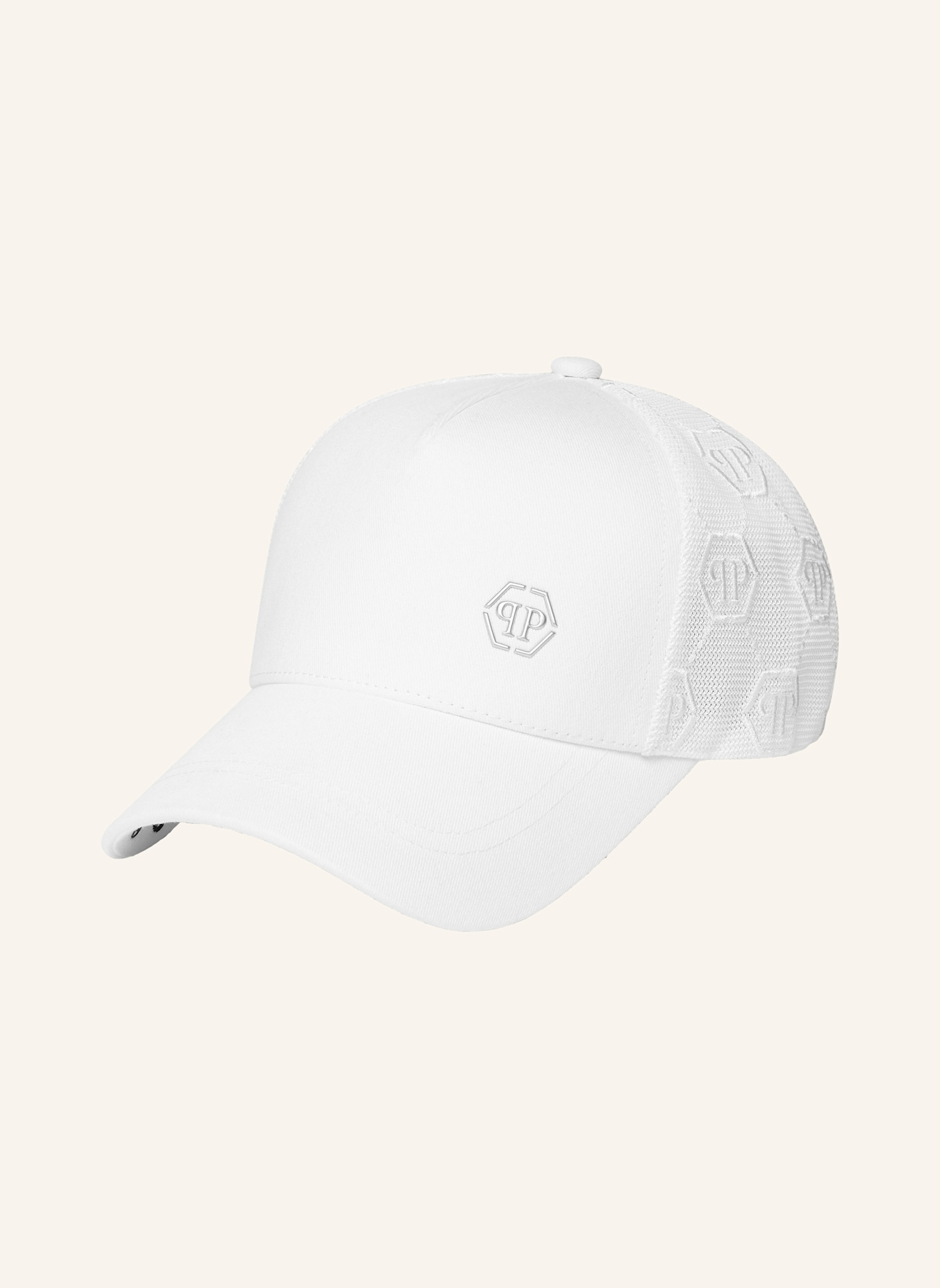 PHILIPP PLEIN Baseballkappe HEXAGON: WEISS