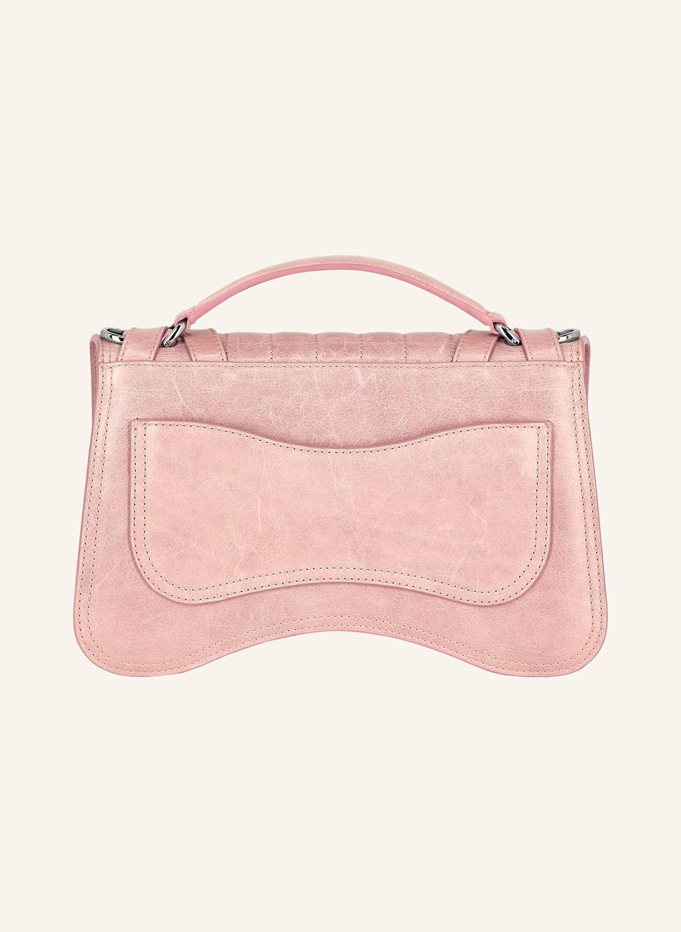 PHILIPP PLEIN Henkeltasche HEXAGON: ROSÉGOLD/ SCHWARZ