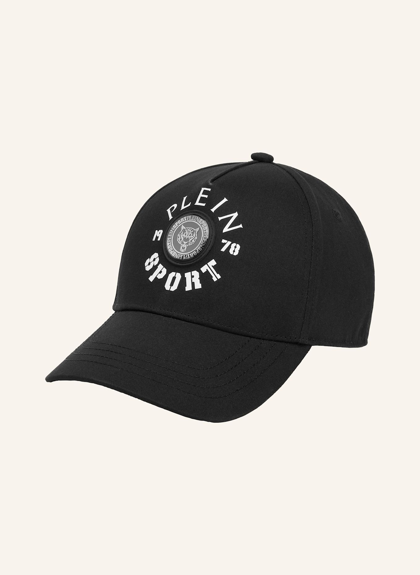 PLEIN SPORT Baseballkappe TIGER: SCHWARZ