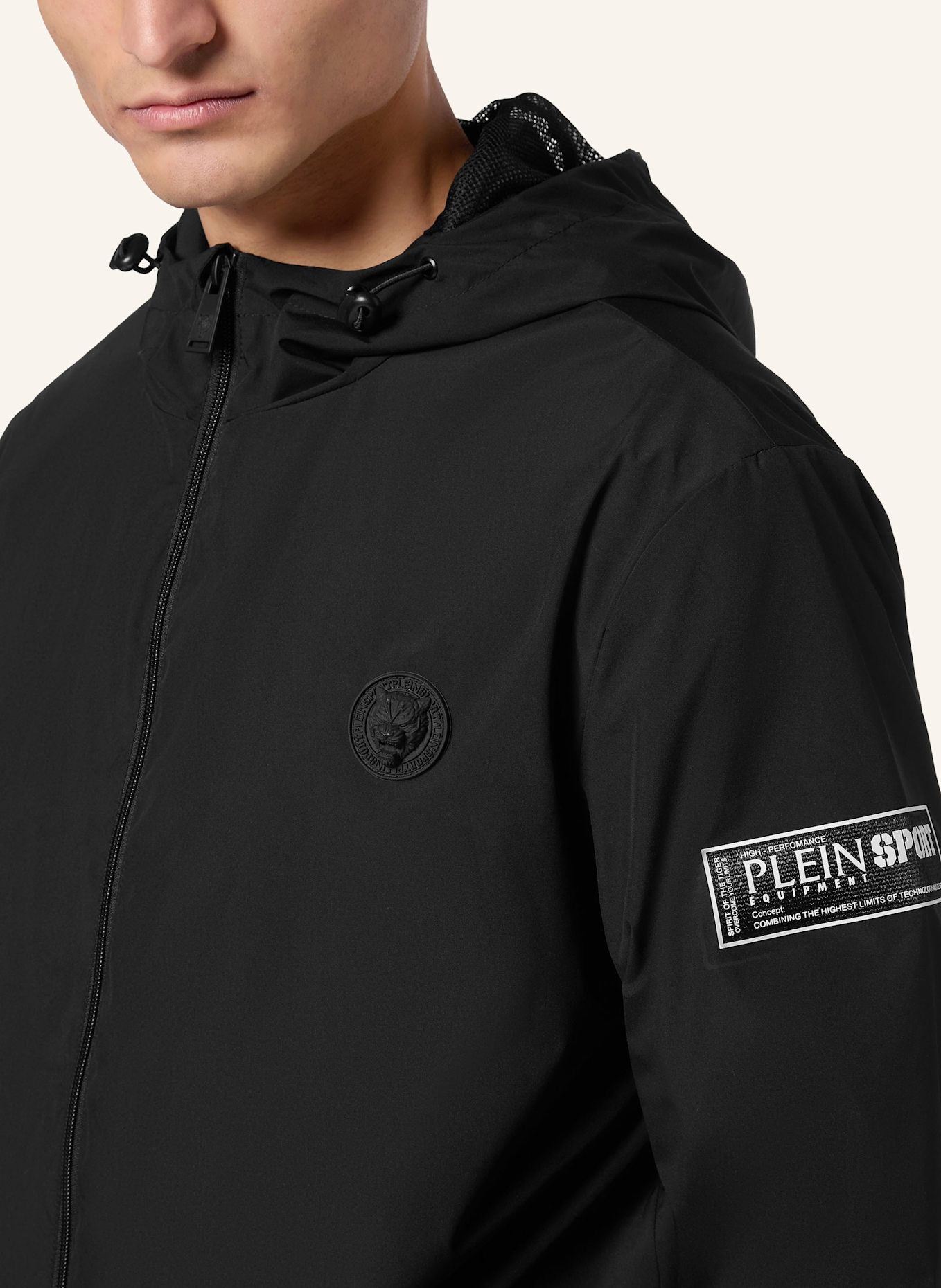 PLEIN SPORT Windbreaker: SCHWARZ