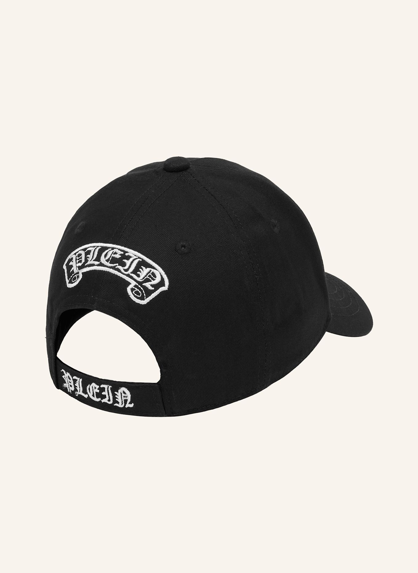 PHILIPP PLEIN Baseballkappe SMILE: SCHWARZ