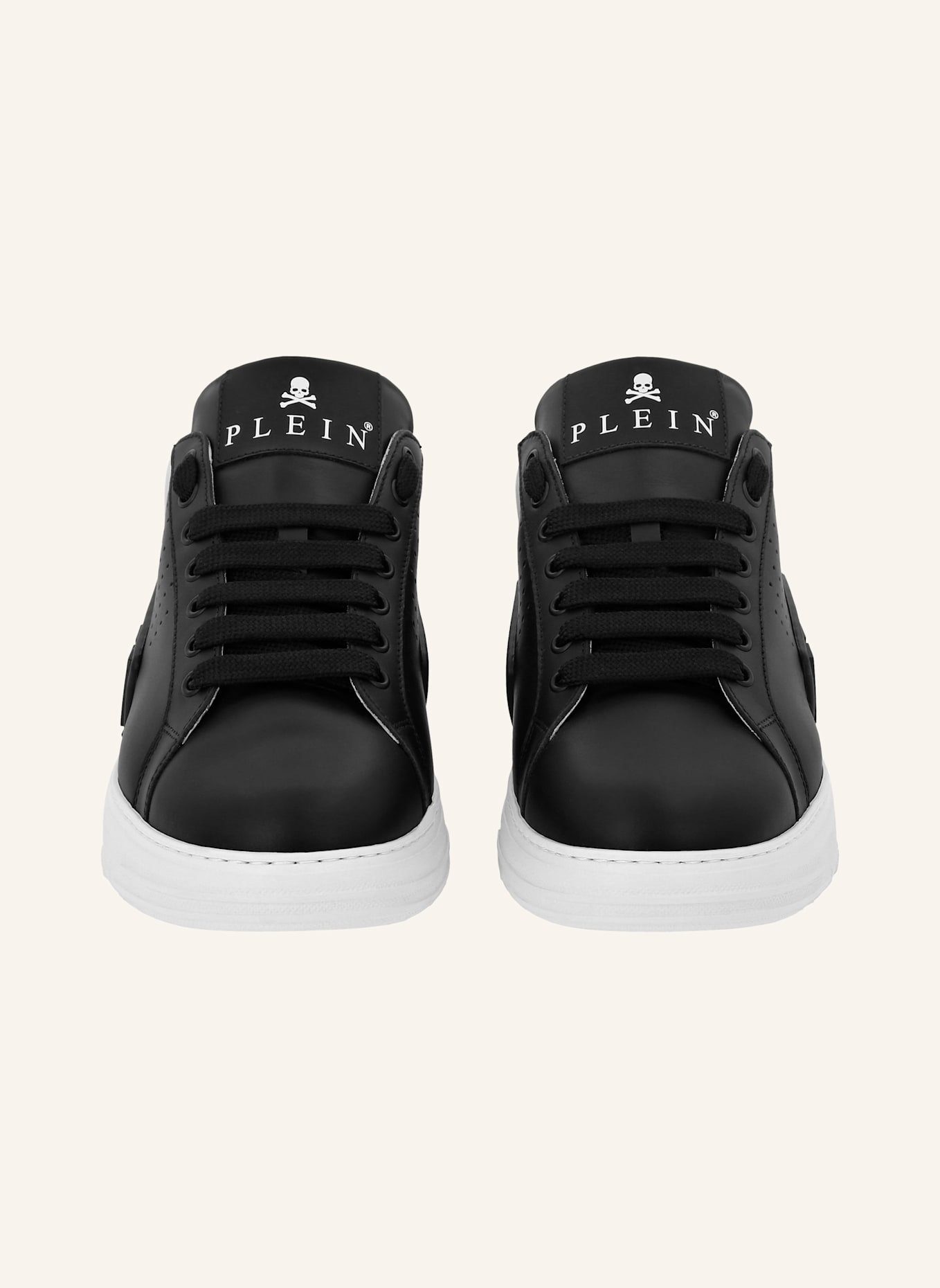 PHILIPP PLEIN Lo-Top Turnschuhe HEXAGON: SCHWARZ