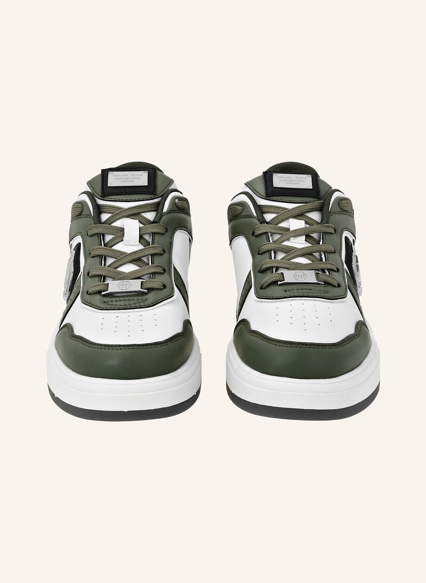 PHILIPP PLEIN Low-Top Turnschuhe PREDATOR: DUNKELGRÜN