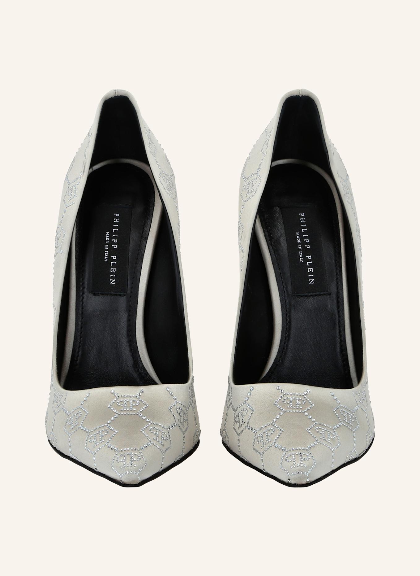 PHILIPP PLEIN Dekolleté Hi-Heels MONOGRAM: BEIGE