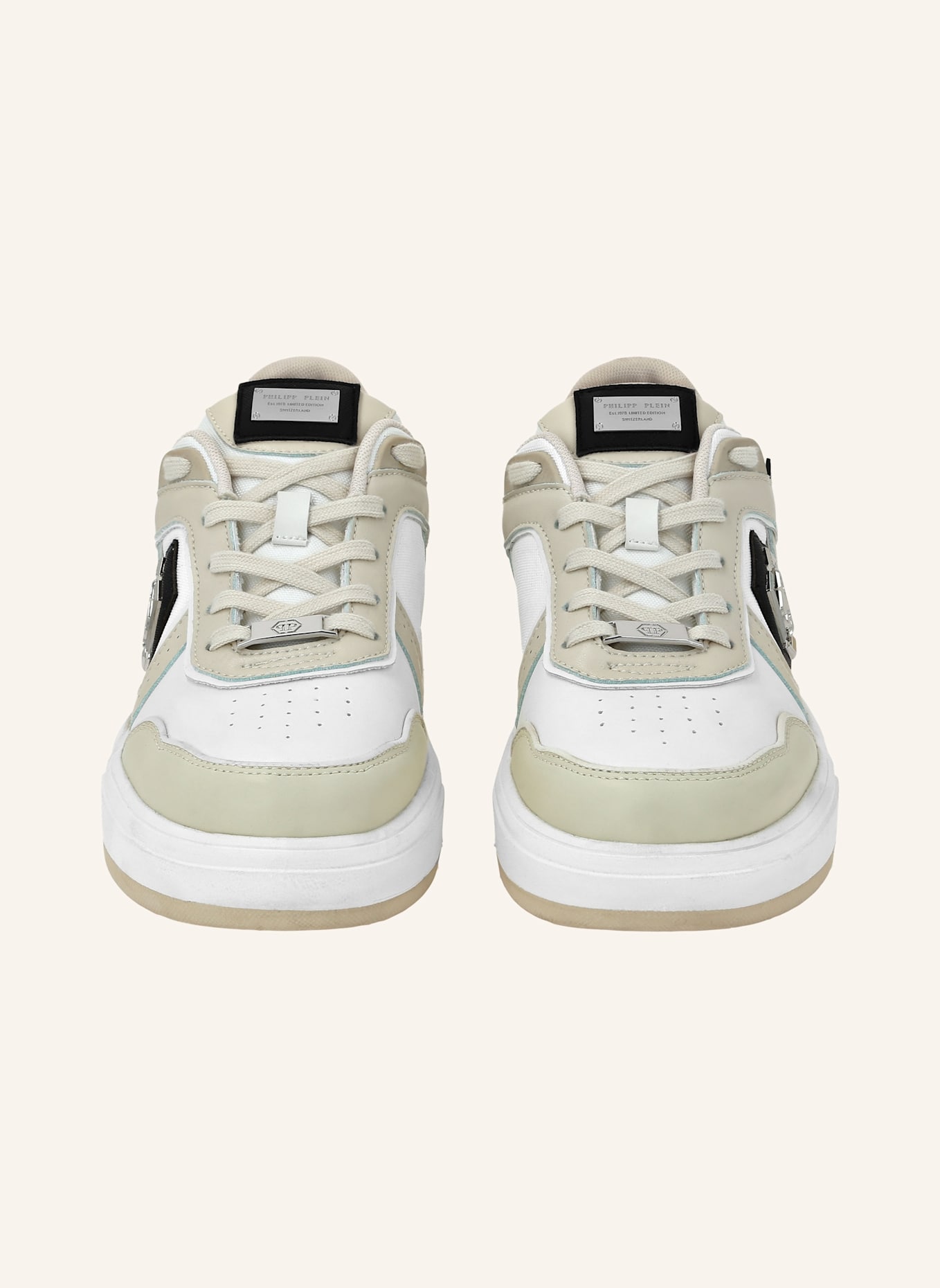 PHILIPP PLEIN Low-Top Turnschuhe PREDATOR: BEIGE