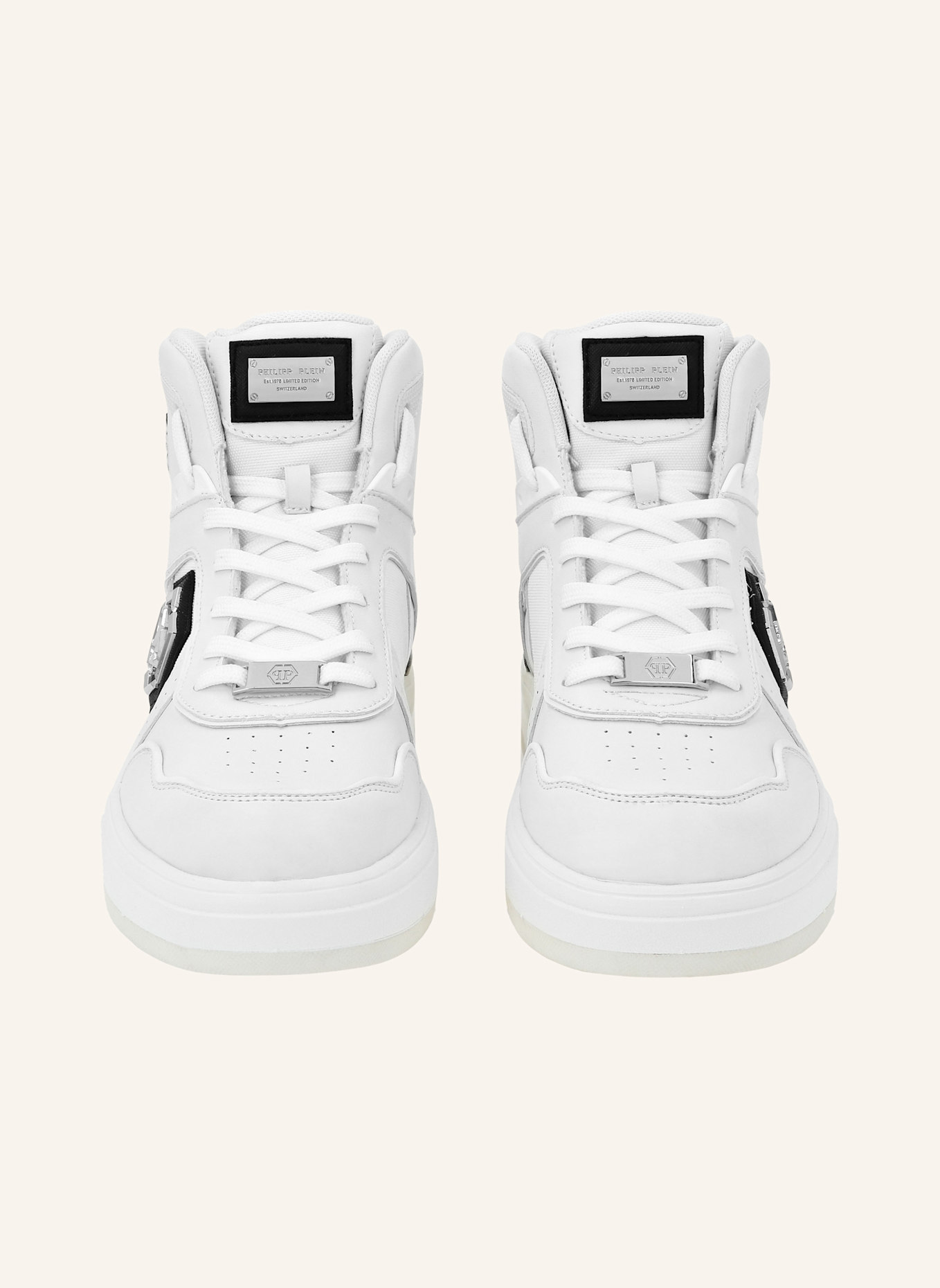 PHILIPP PLEIN Hochwertige Turnschuhe PREDATOR: WEISS