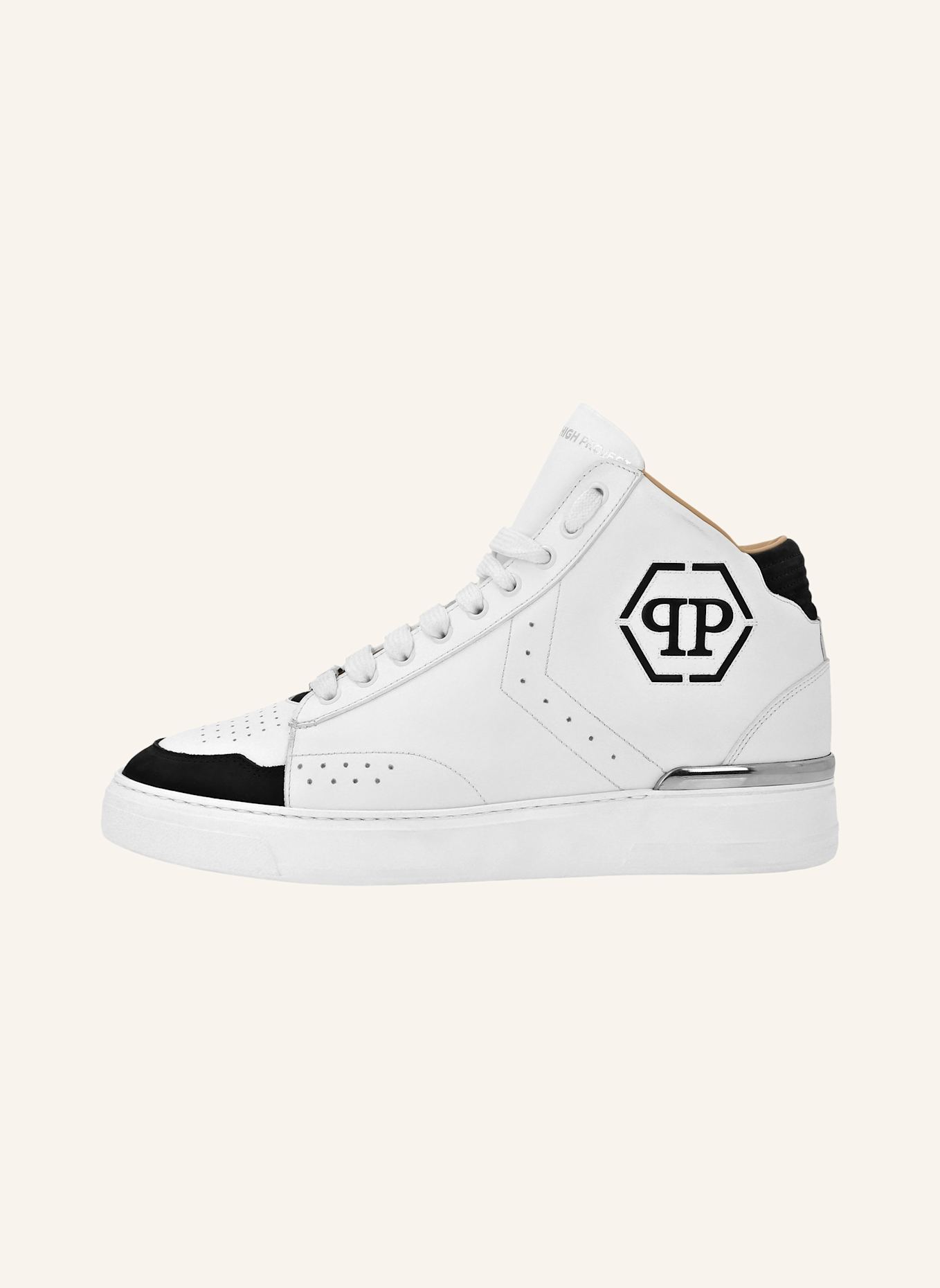 PHILIPP PLEIN Mid-Top Turnschuhe HEXAGON: SCHWARZ