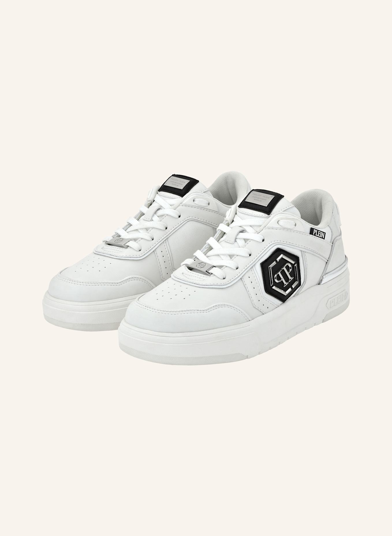 PHILIPP PLEIN Low-Top Turnschuhe PREDATOR: WEISS