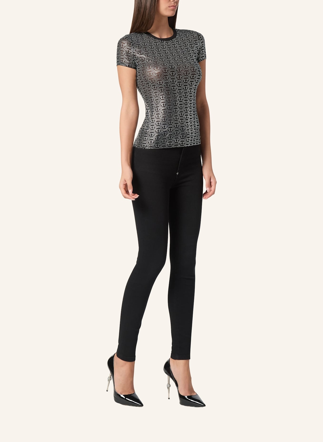 PHILIPP PLEIN T-Shirt Sexy Pure: SCHWARZ