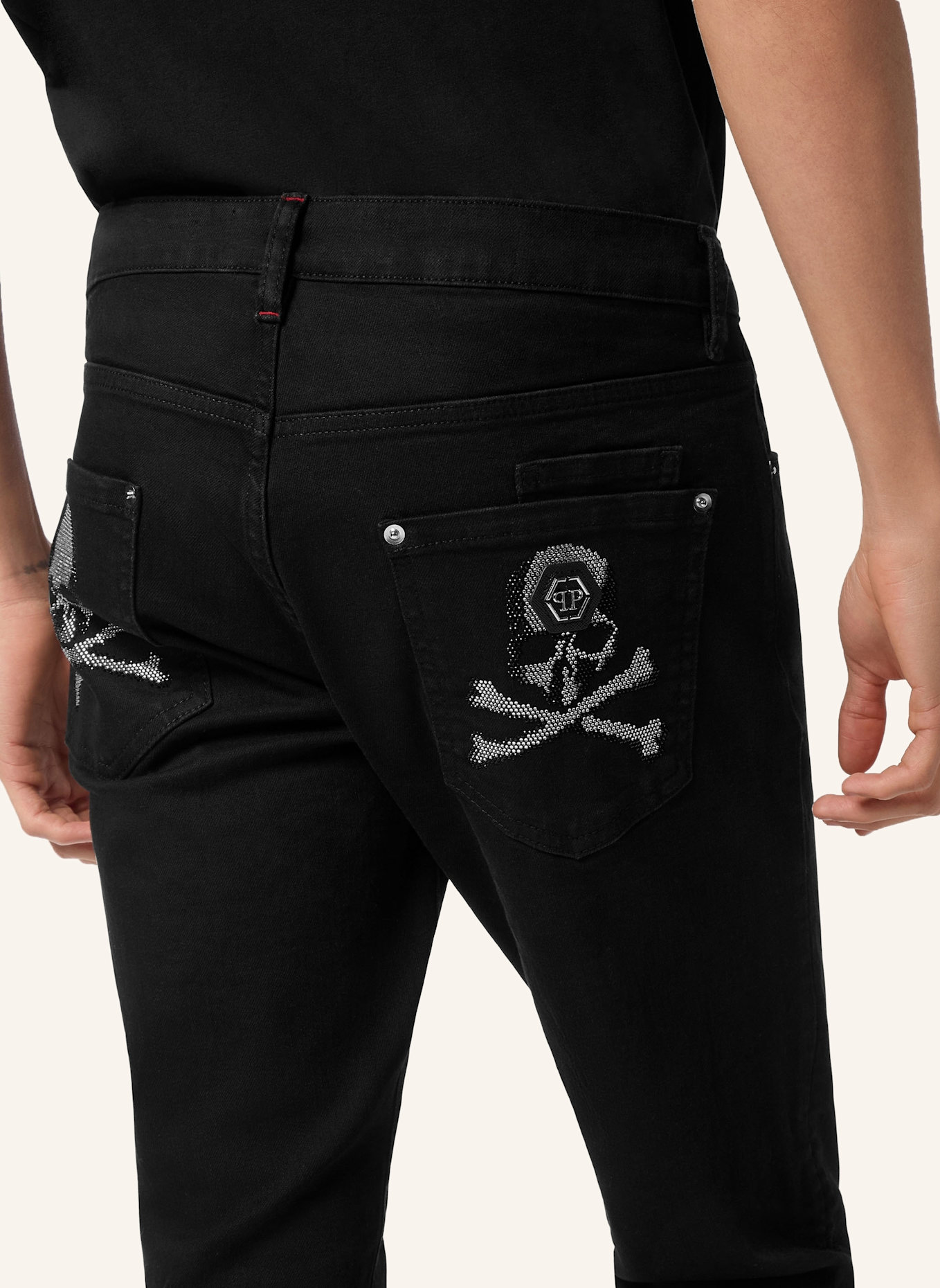 PHILIPP PLEIN Jeanshose SKULL: SCHWARZ