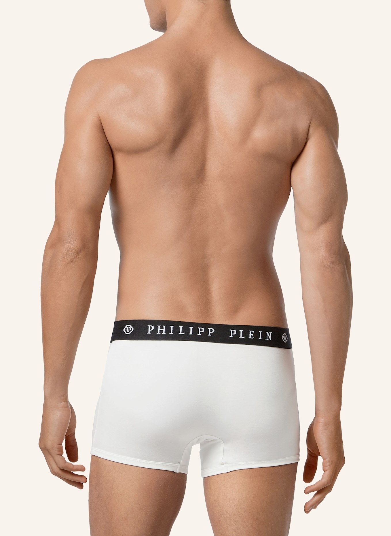 PHILIPP PLEIN Boxer SKULL: WEISS