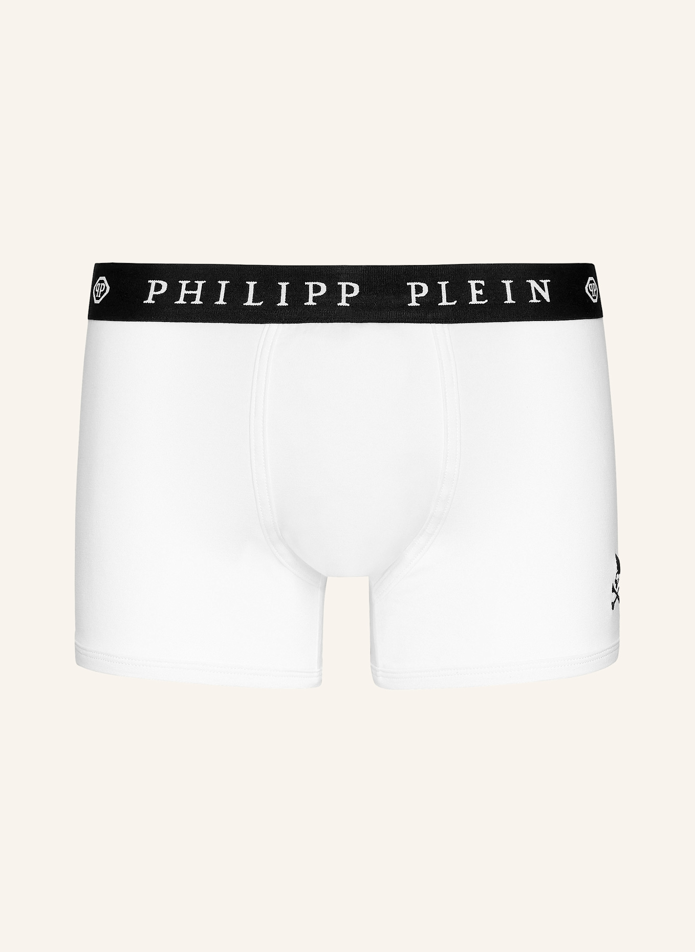PHILIPP PLEIN Boxer SKULL: WEISS
