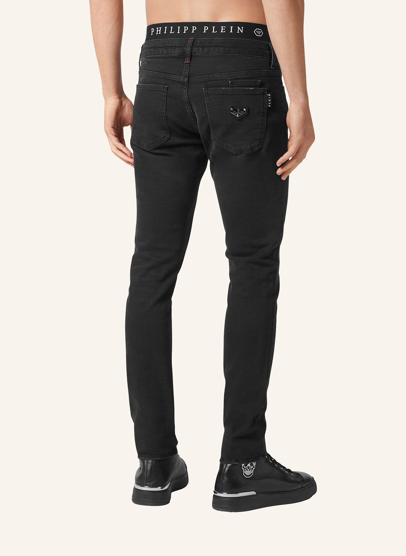 PHILIPP PLEIN Jeans Slim Fit: SCHWARZ