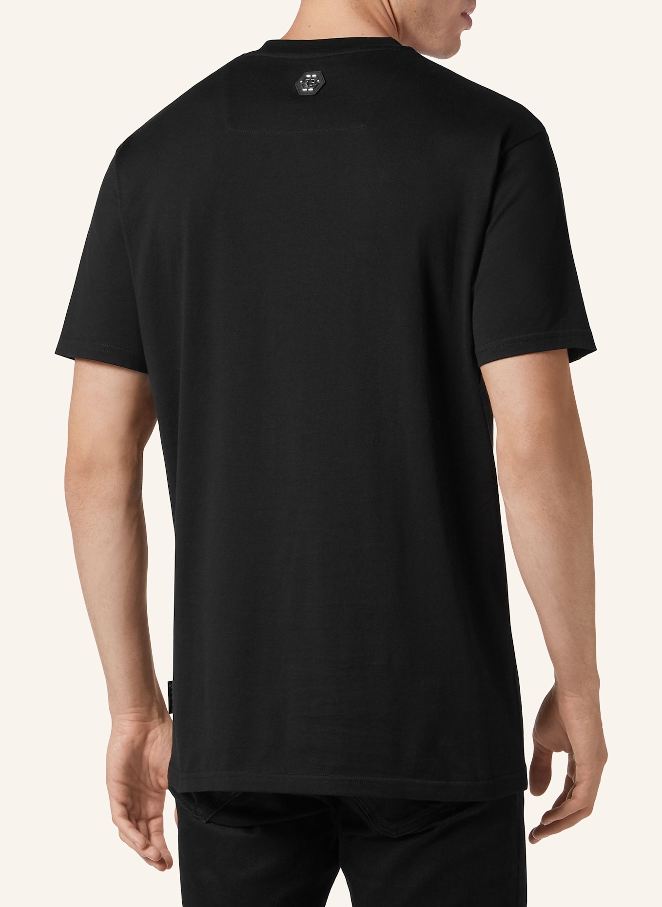 PHILIPP PLEIN T-Shirt Rundhalsausschnitt GOTHIC PLEIN: SCHWARZ
