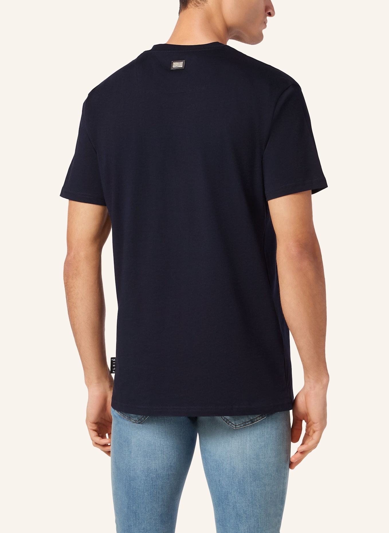 PHILIPP PLEIN T-Shirt Rundhalsausschnitt GOTHIC PLEIN: DUNKELBLAU