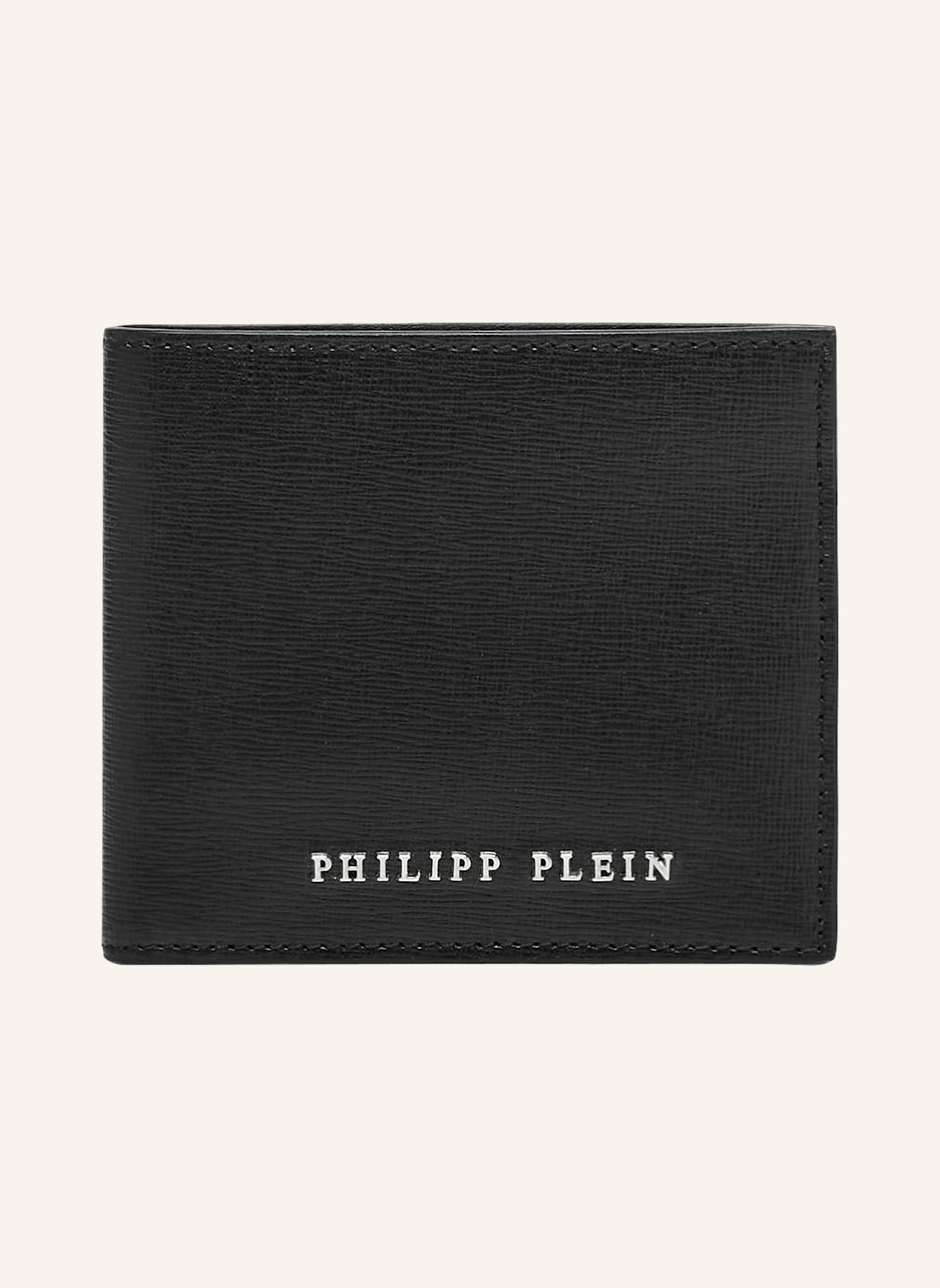 PHILIPP PLEIN Französische Brieftasche: SCHWARZ