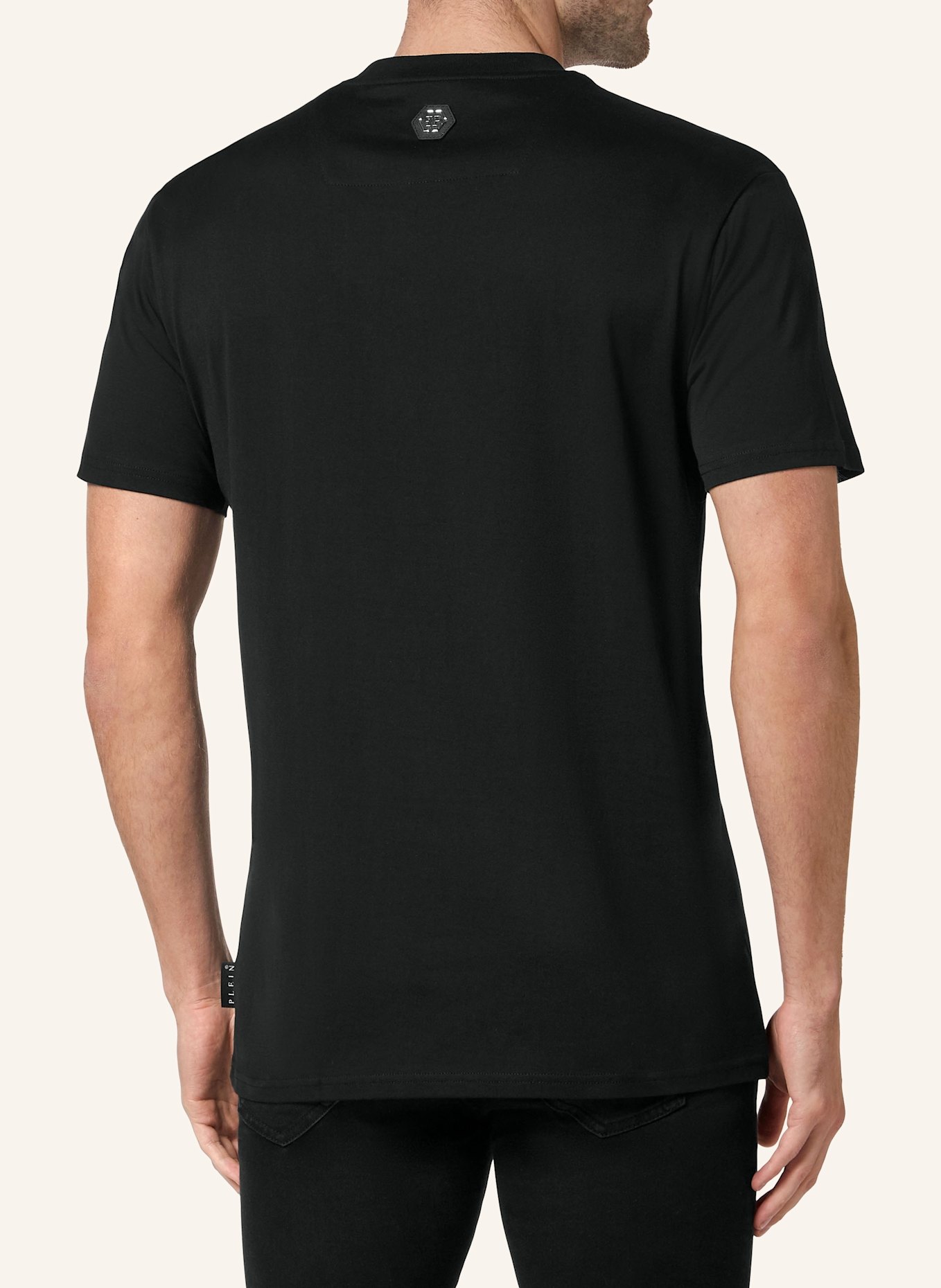 PHILIPP PLEIN T-Shirt Rundhalsausschnitt: SCHWARZ