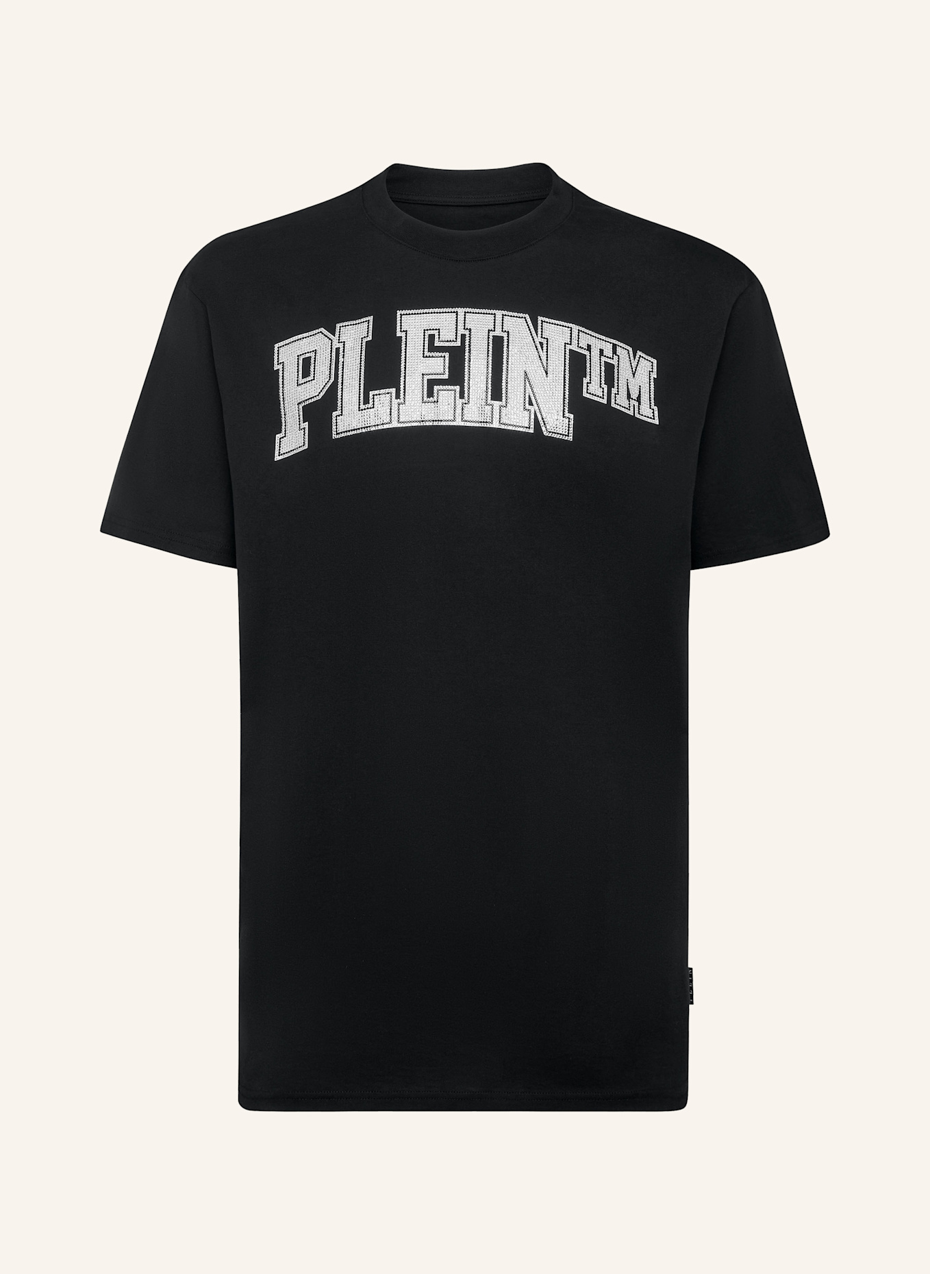 PHILIPP PLEIN T-Shirt Rundhalsausschnitt: SCHWARZ