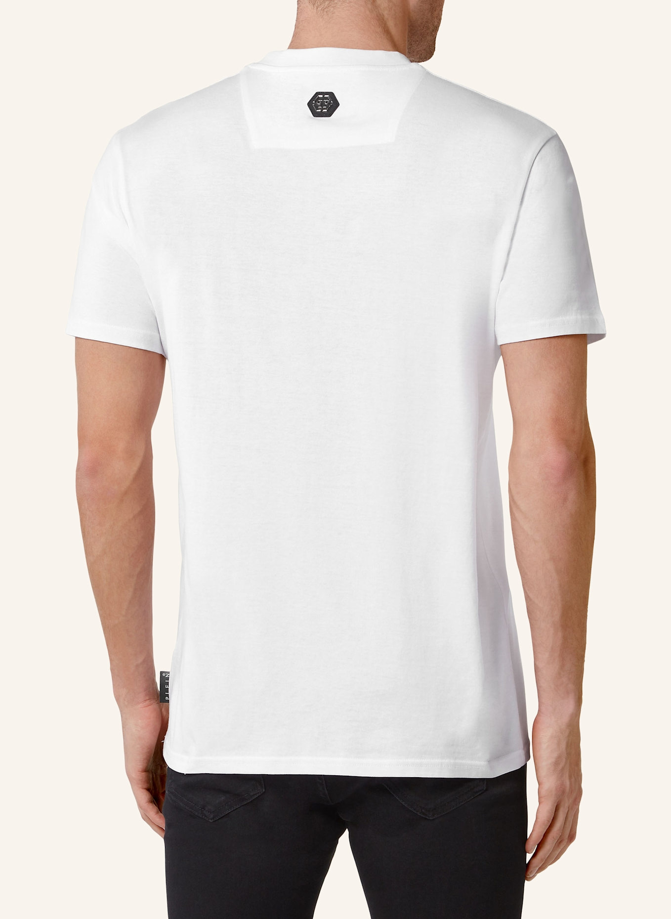 PHILIPP PLEIN T-Shirt Rundhalsausschnitt: WEISS