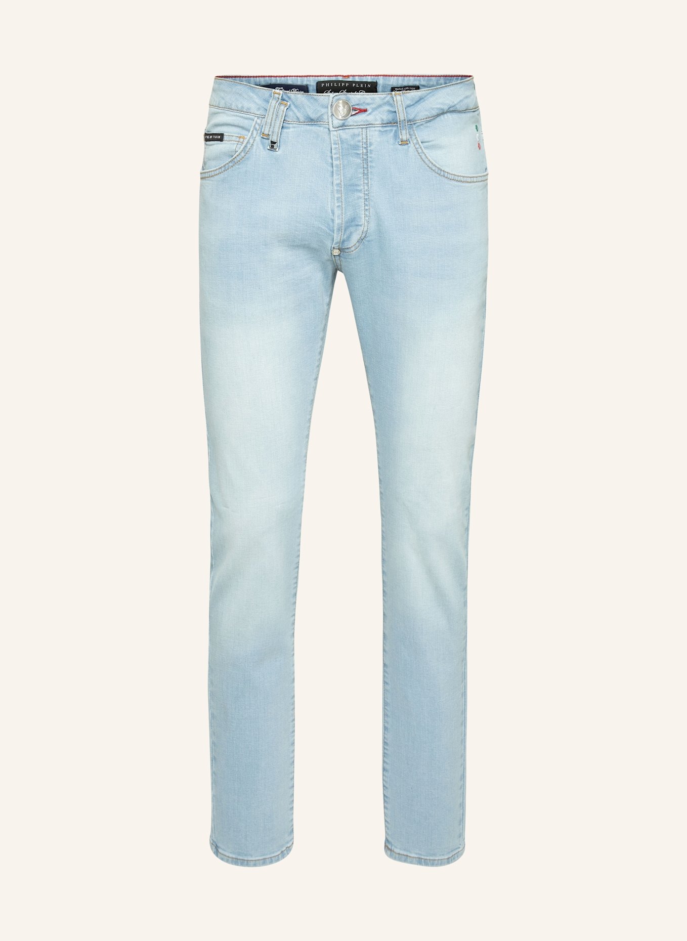 PHILIPP PLEIN Jeans Gerader Schnitt: BLAU