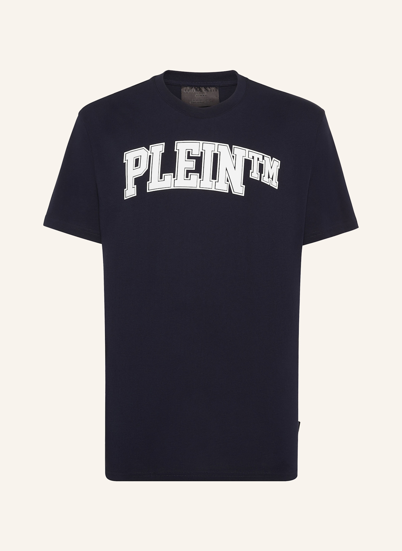 PHILIPP PLEIN T-Shirt Rundhalsausschnitt: DUNKELBLAU