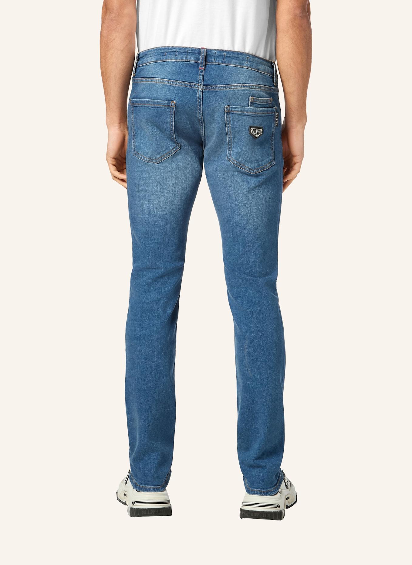 PHILIPP PLEIN Jeans Gerader Schnitt: DUNKELBLAU