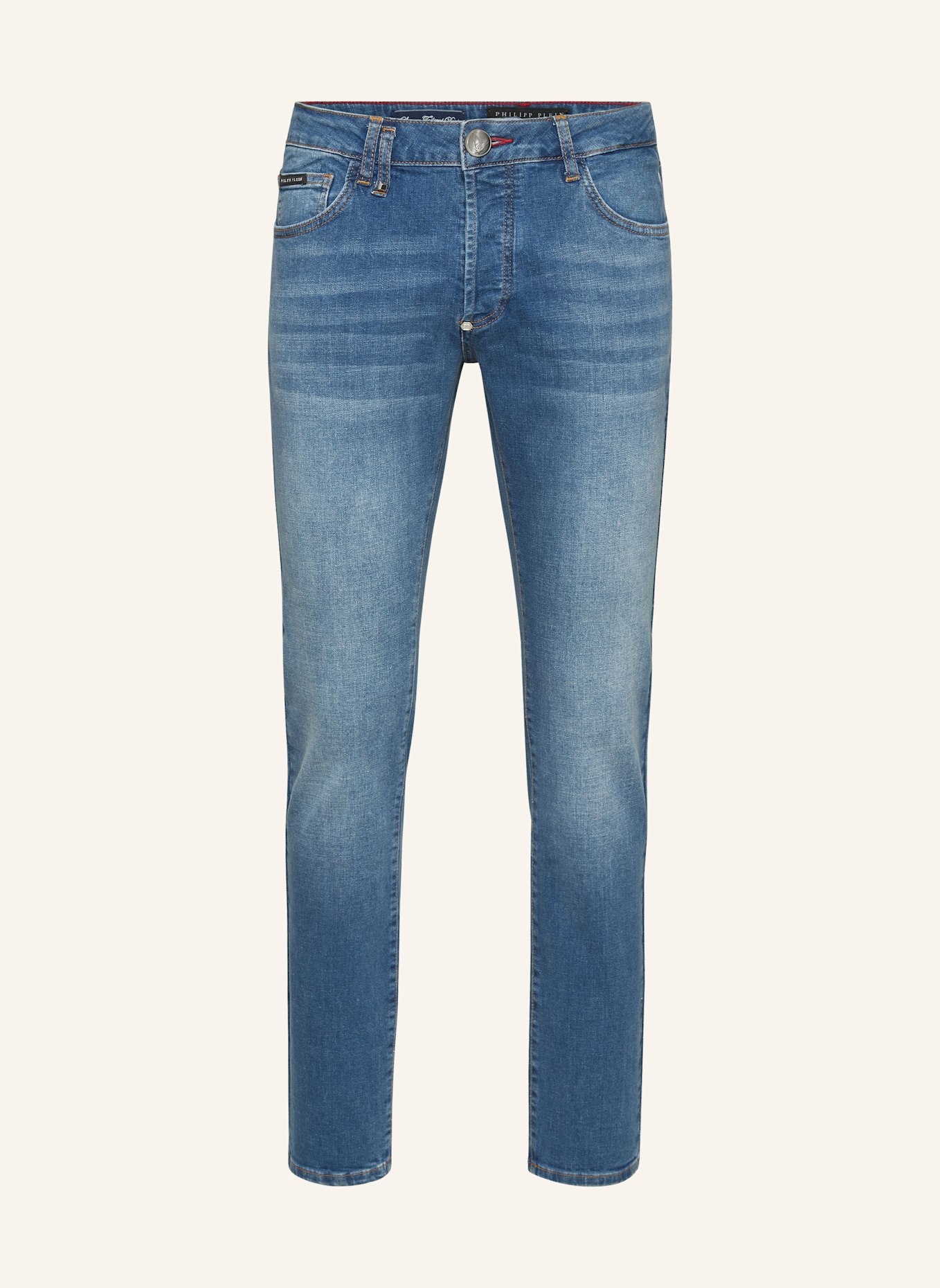 PHILIPP PLEIN Jeans Gerader Schnitt: DUNKELBLAU
