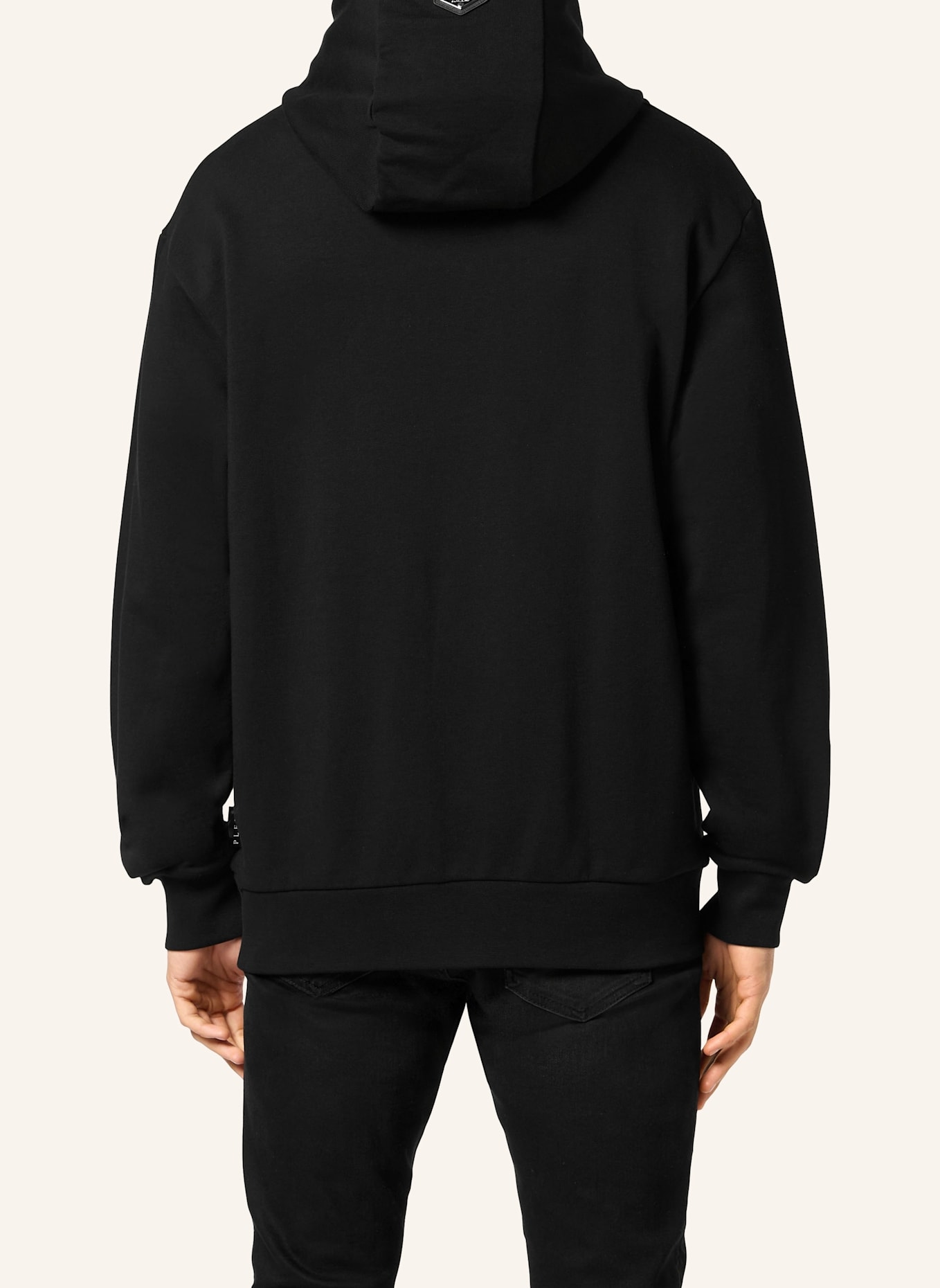PHILIPP PLEIN Sweatshirt mit Kapuze TEDDY: SCHWARZ