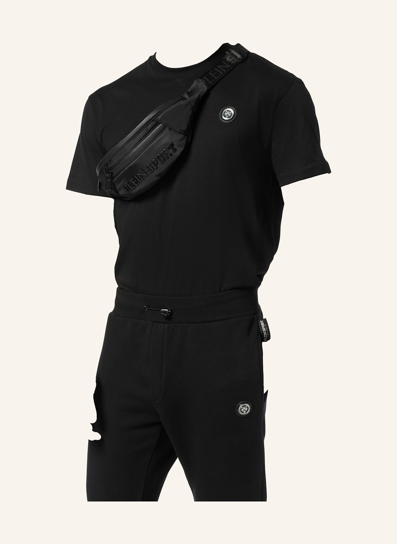 PLEIN SPORT Gürteltasche: SCHWARZ