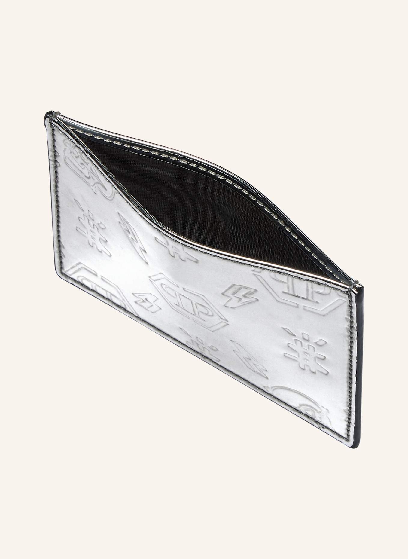PHILIPP PLEIN Inhaber von Kreditkarten MONOGRAM: SILBER