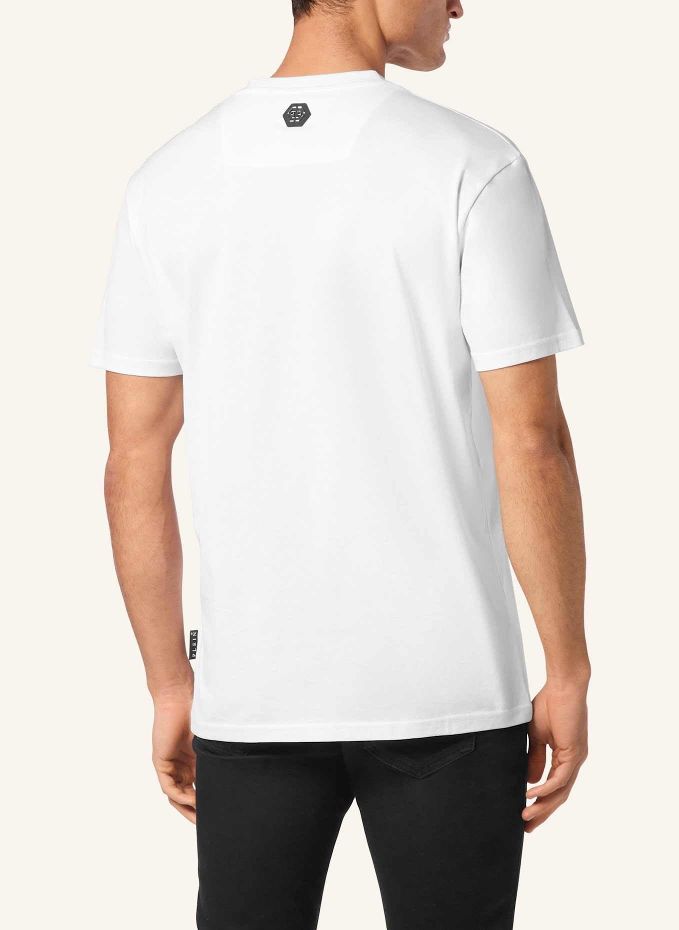 PHILIPP PLEIN T-Shirt Rundhalsausschnitt TATTOO: WEISS
